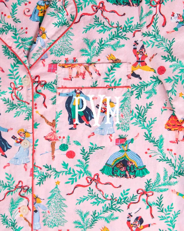 Nutcracker Dreams - Long PJ Set - Ballet Pink sold by Printfresh