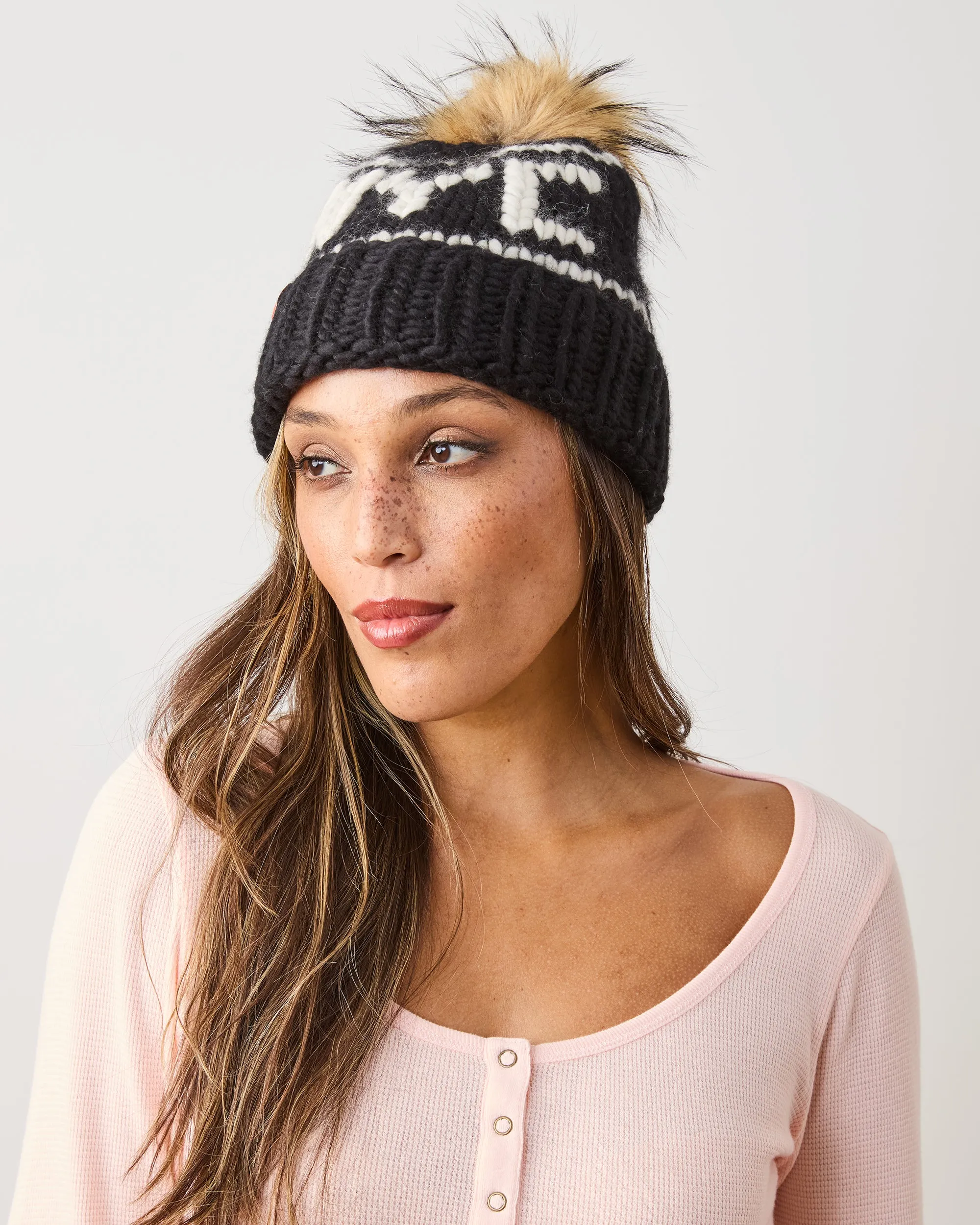 Black & White - NYC Beanie - Sh*t That I Knit sold by Printfresh product image thumbnail 2