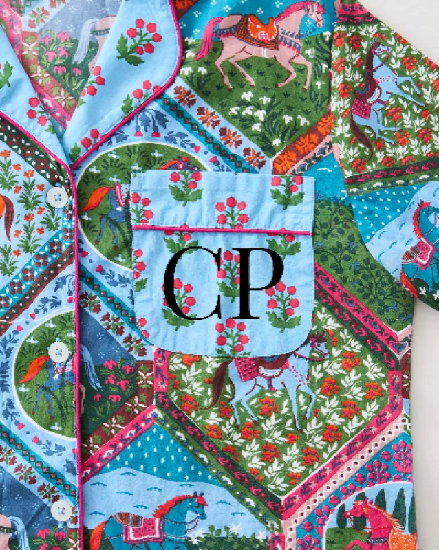 High Horse - Long PJ Set - Blush Denim sold by Printfresh