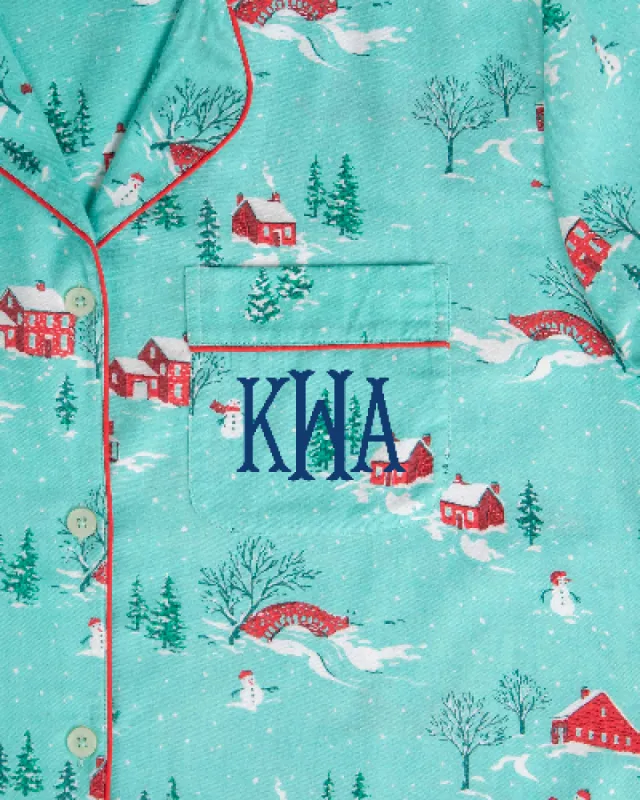 Winter Wonderland - Lightweight Flannel Long PJ Set - Snow Day sold by Printfresh