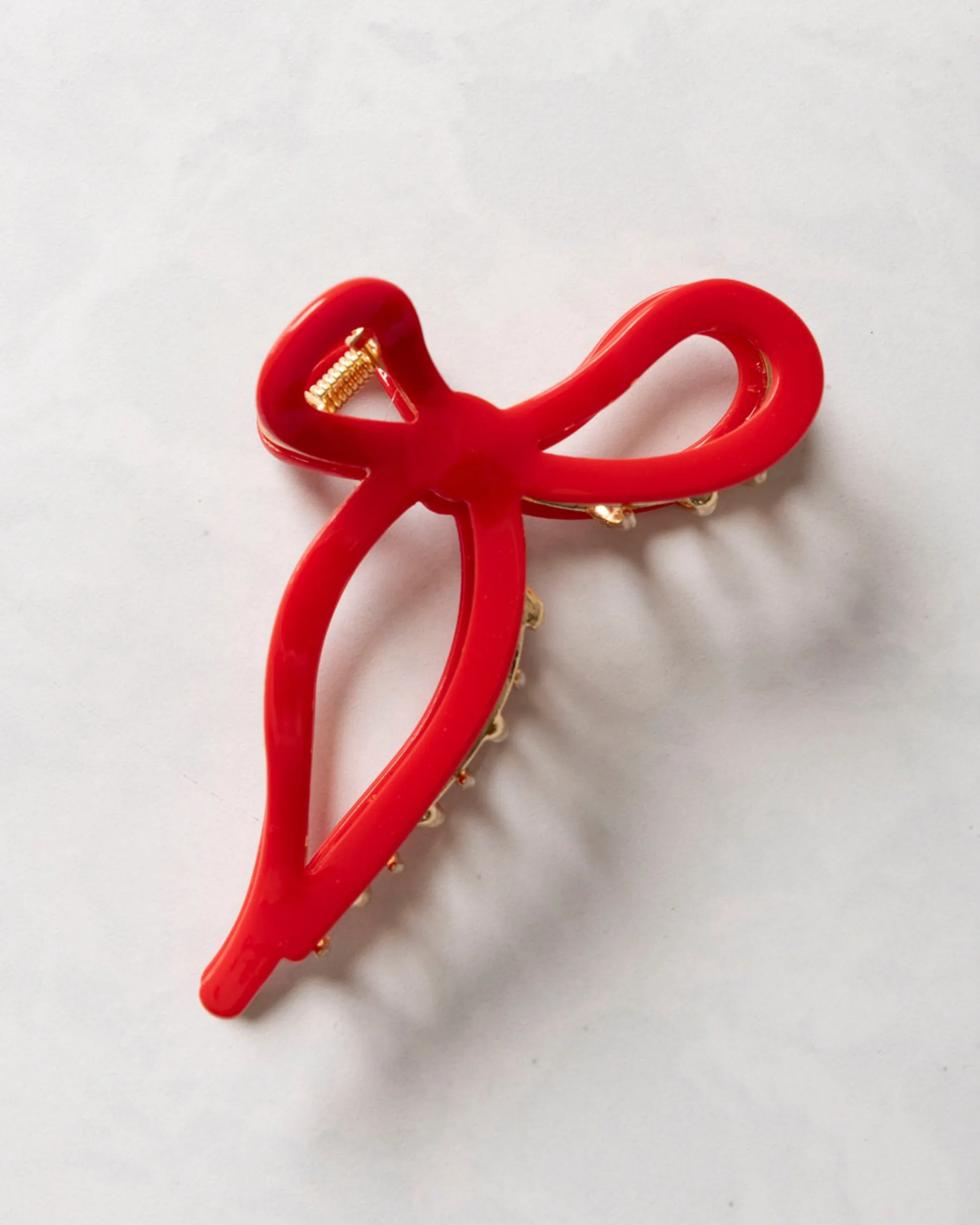 Red - Ballet Bow Acetate Claw Clip - Solar Eclipse sold by Printfresh product image thumbnail 2
