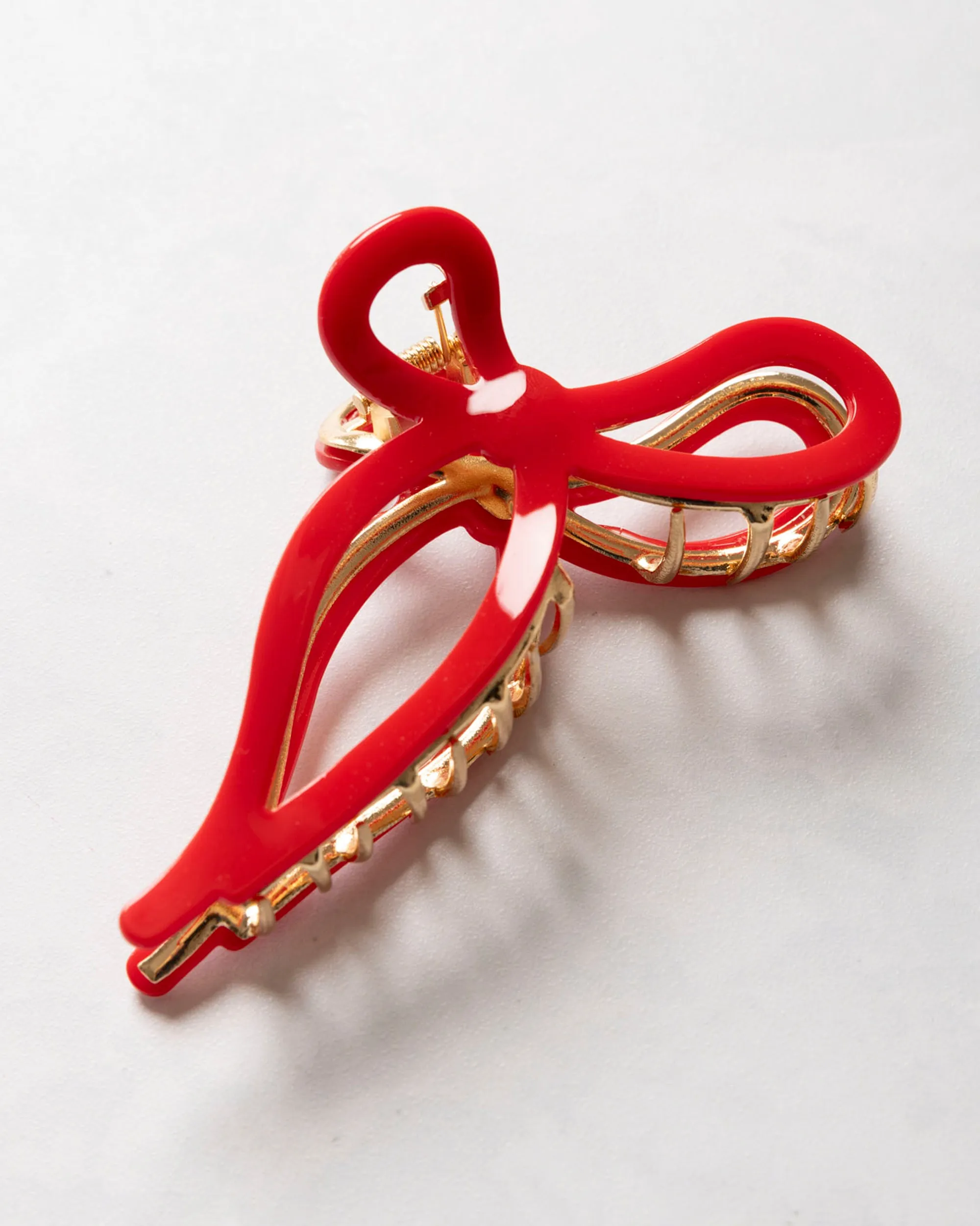 Red - Ballet Bow Acetate Claw Clip - Solar Eclipse sold by Printfresh product image thumbnail 3