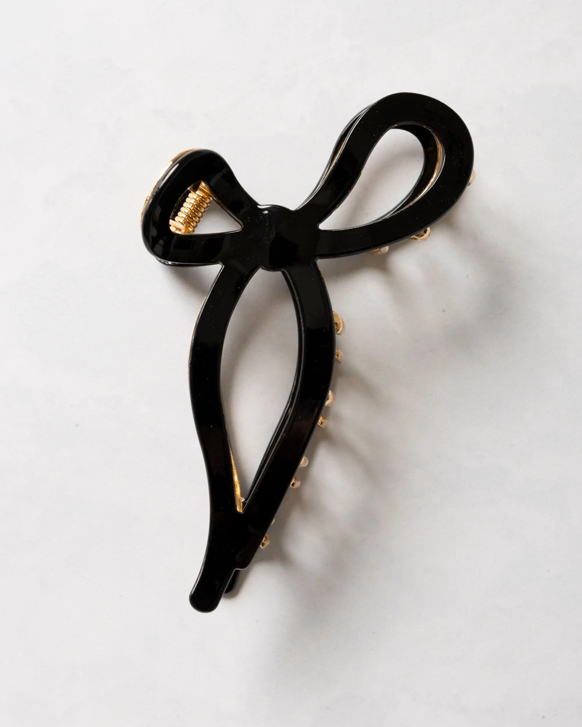 Black Ballet Bow - Acetate Claw Clip - Solar Eclipse sold by Printfresh product image thumbnail 2