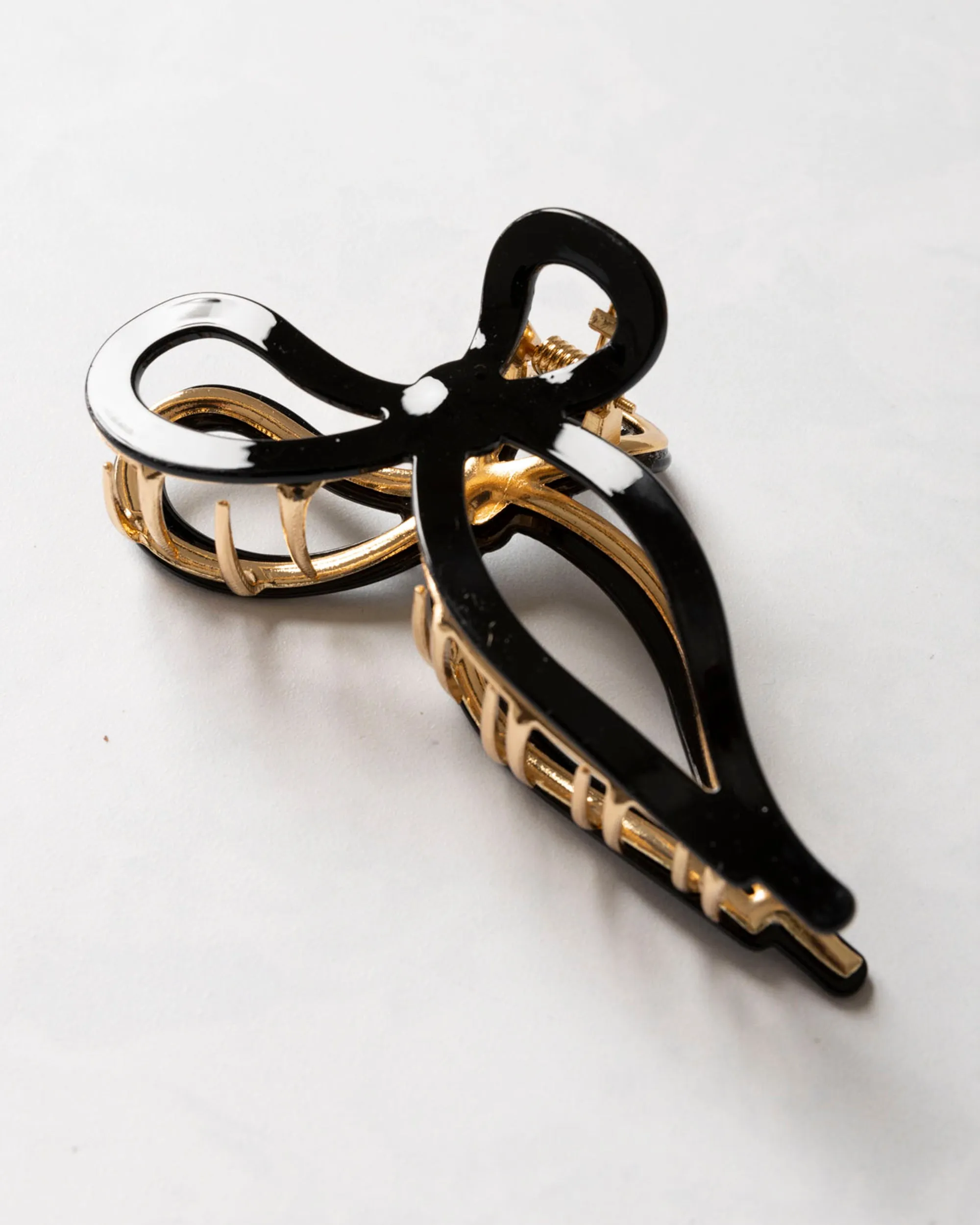 Black Ballet Bow - Acetate Claw Clip - Solar Eclipse sold by Printfresh product image thumbnail 3