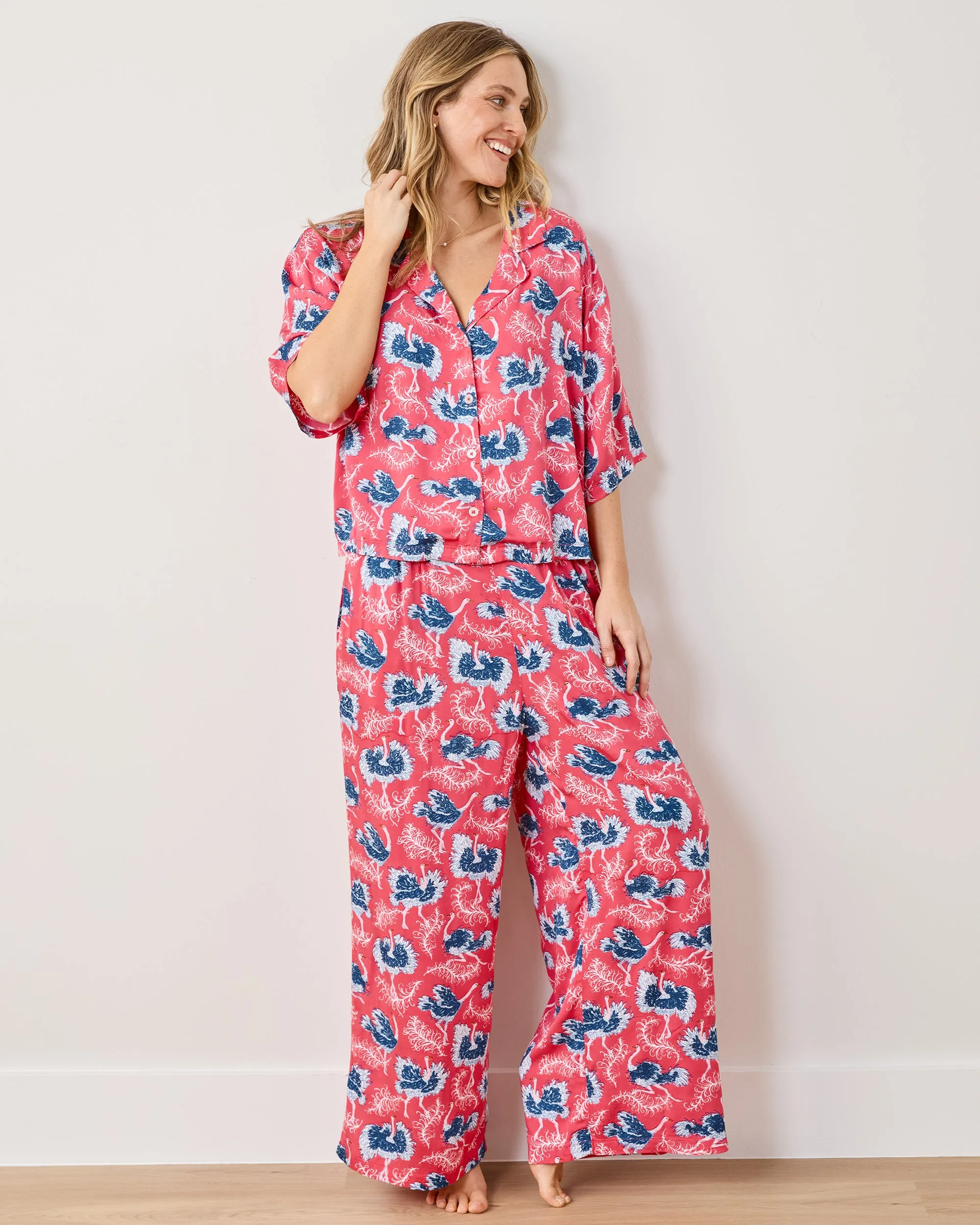 Ostrich Dance - Petite Eco Satin Wildest Dreams Set - Fancy Pink sold by Printfresh product image thumbnail 2