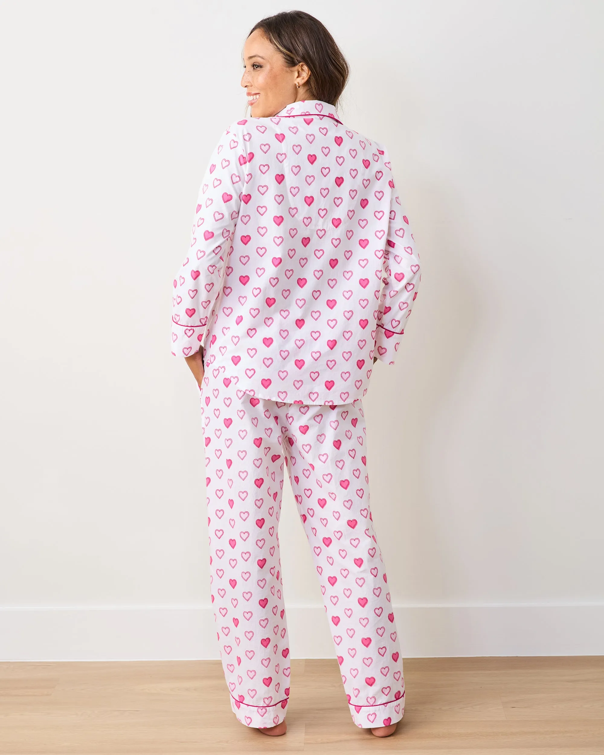 Candy Hearts - Long PJ Set - Pale Pink sold by Printfresh product image thumbnail 3