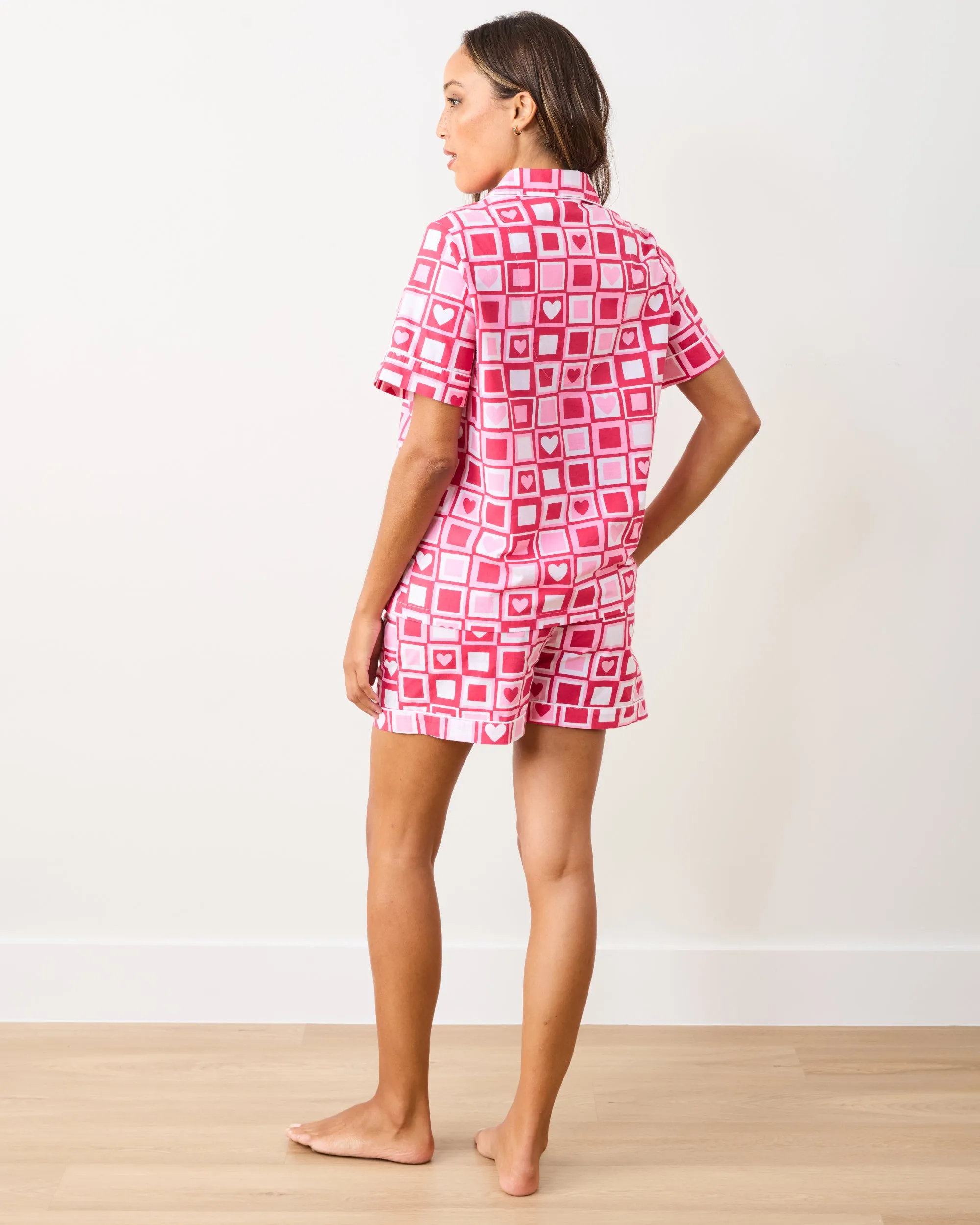 Be Mine - Short PJ Set - Retro Ruby sold by Printfresh product image thumbnail 4