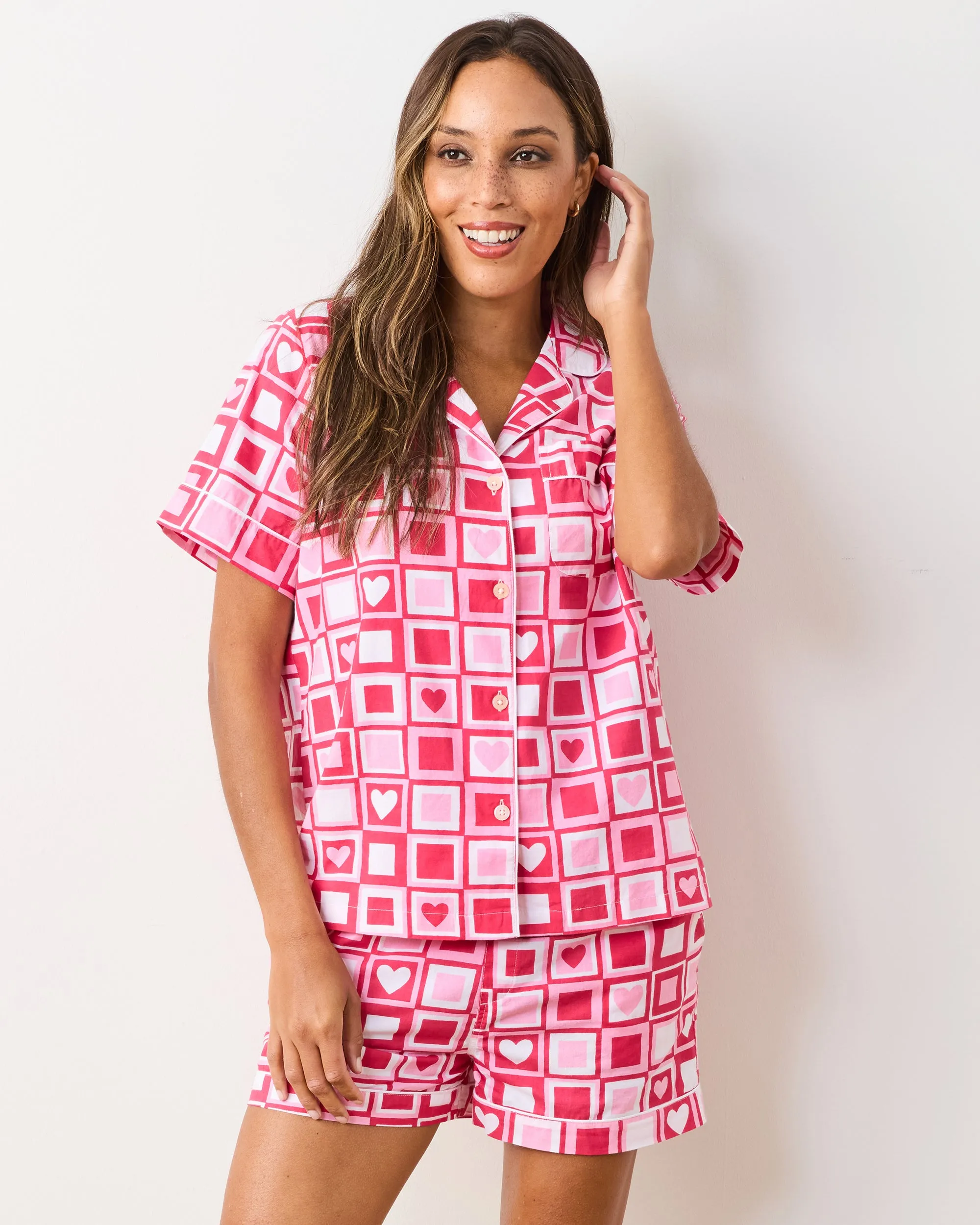 Be Mine - Short PJ Set - Retro Ruby sold by Printfresh product image thumbnail 2