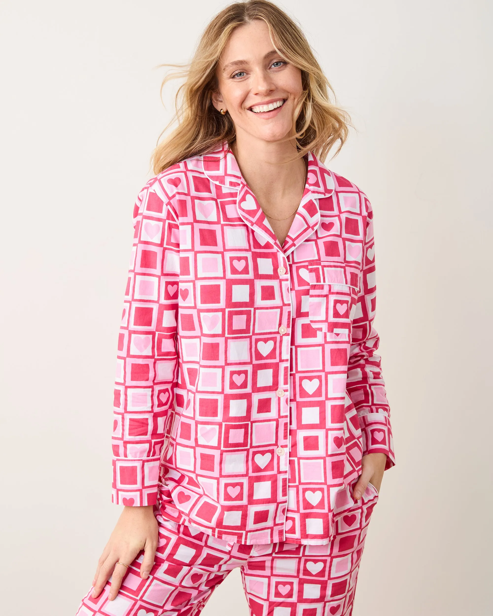 Be Mine - Long PJ Set - Retro Ruby sold by Printfresh product image thumbnail 5