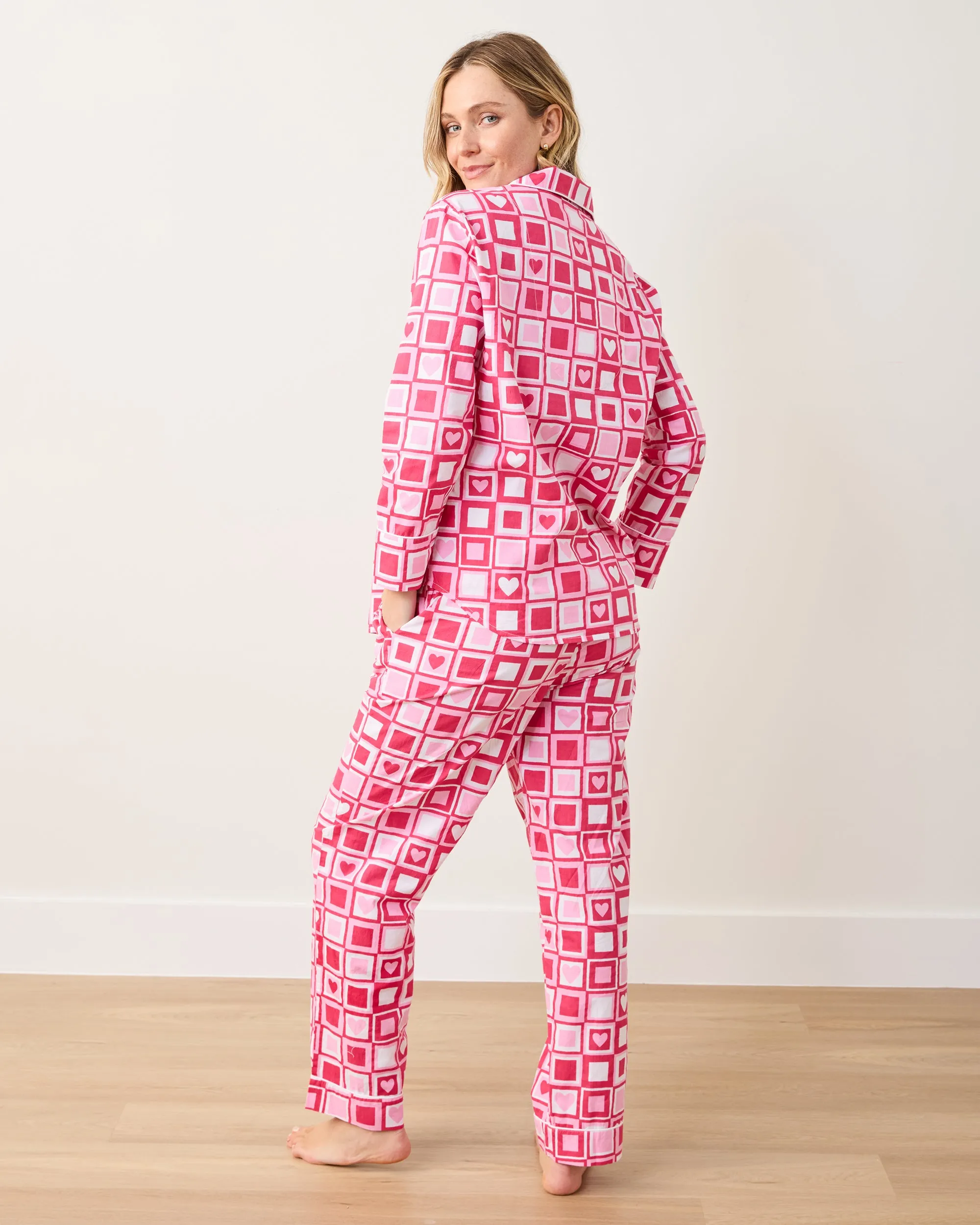 Be Mine - Long PJ Set - Retro Ruby sold by Printfresh product image thumbnail 4