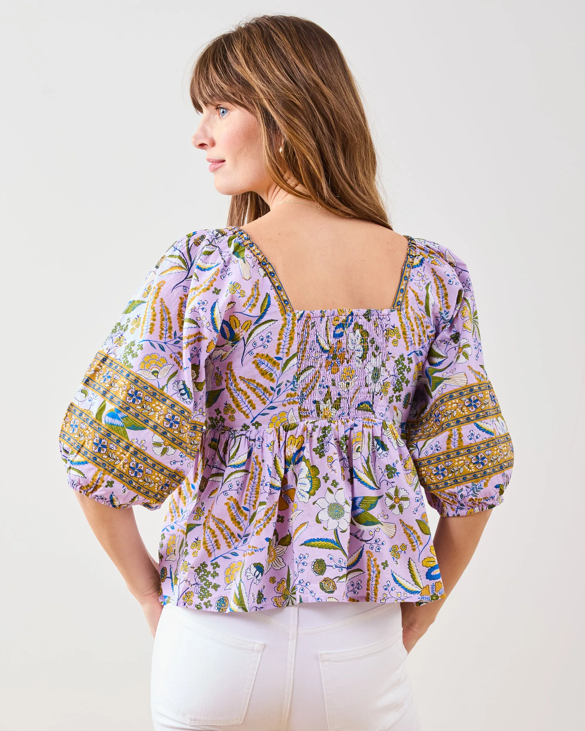 Painter's Garden - Jasmine Blouse - Lavender sold by Printfresh product image thumbnail 4