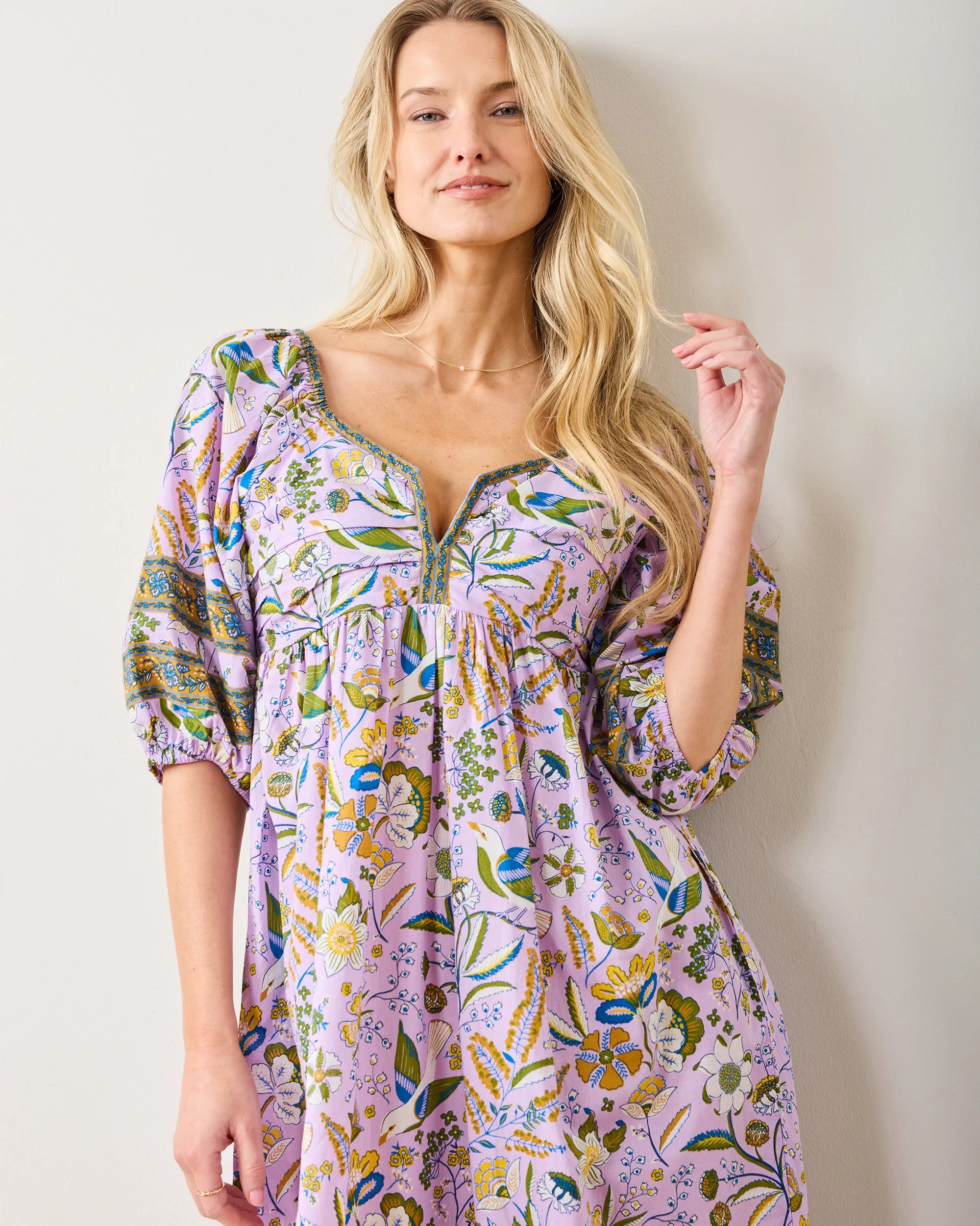 Painter's Garden - Jasmine Dress - Lavender sold by Printfresh product image thumbnail 5