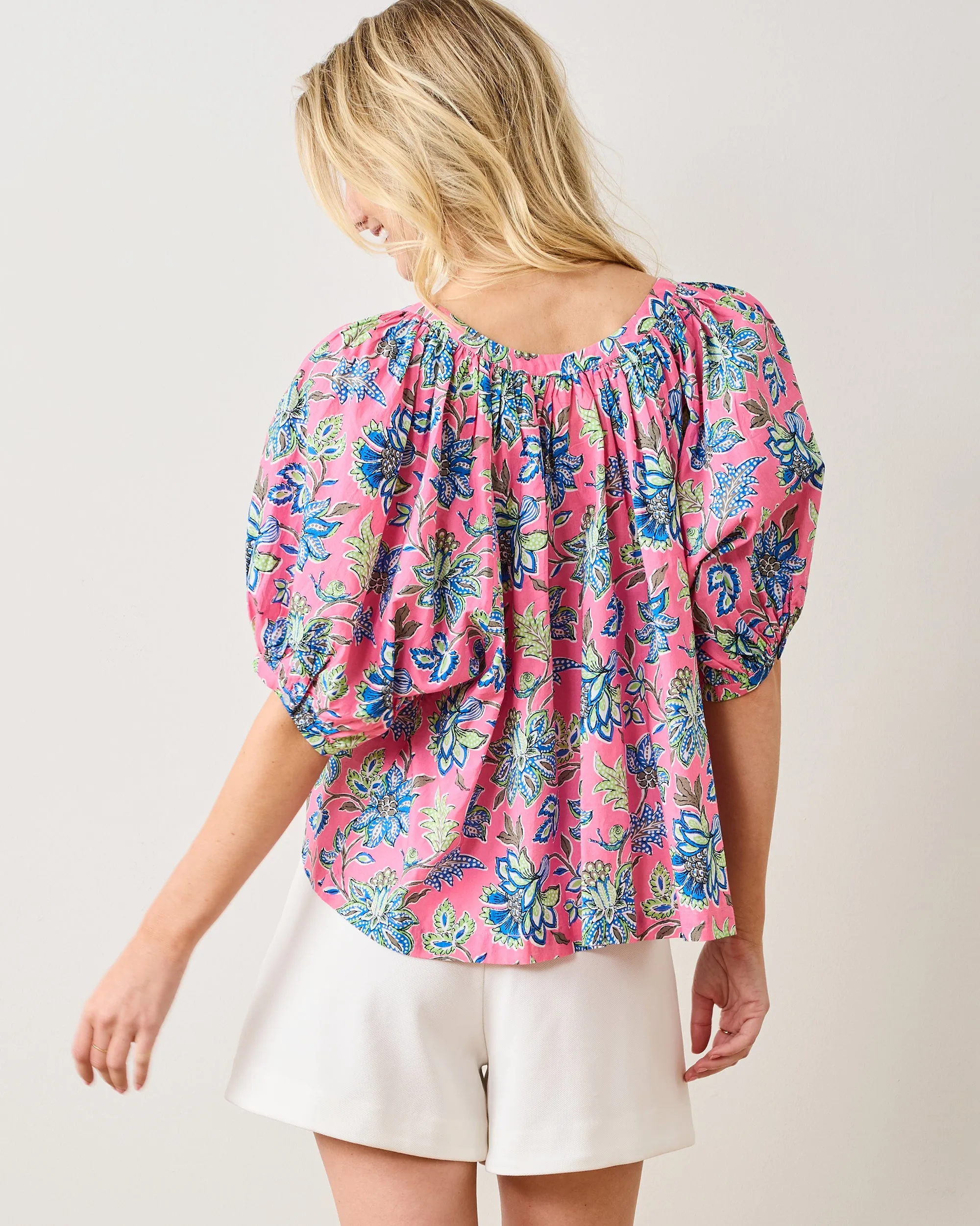 Gardenscape - Gilmore Blouse - Pink Palace sold by Printfresh product image thumbnail 3