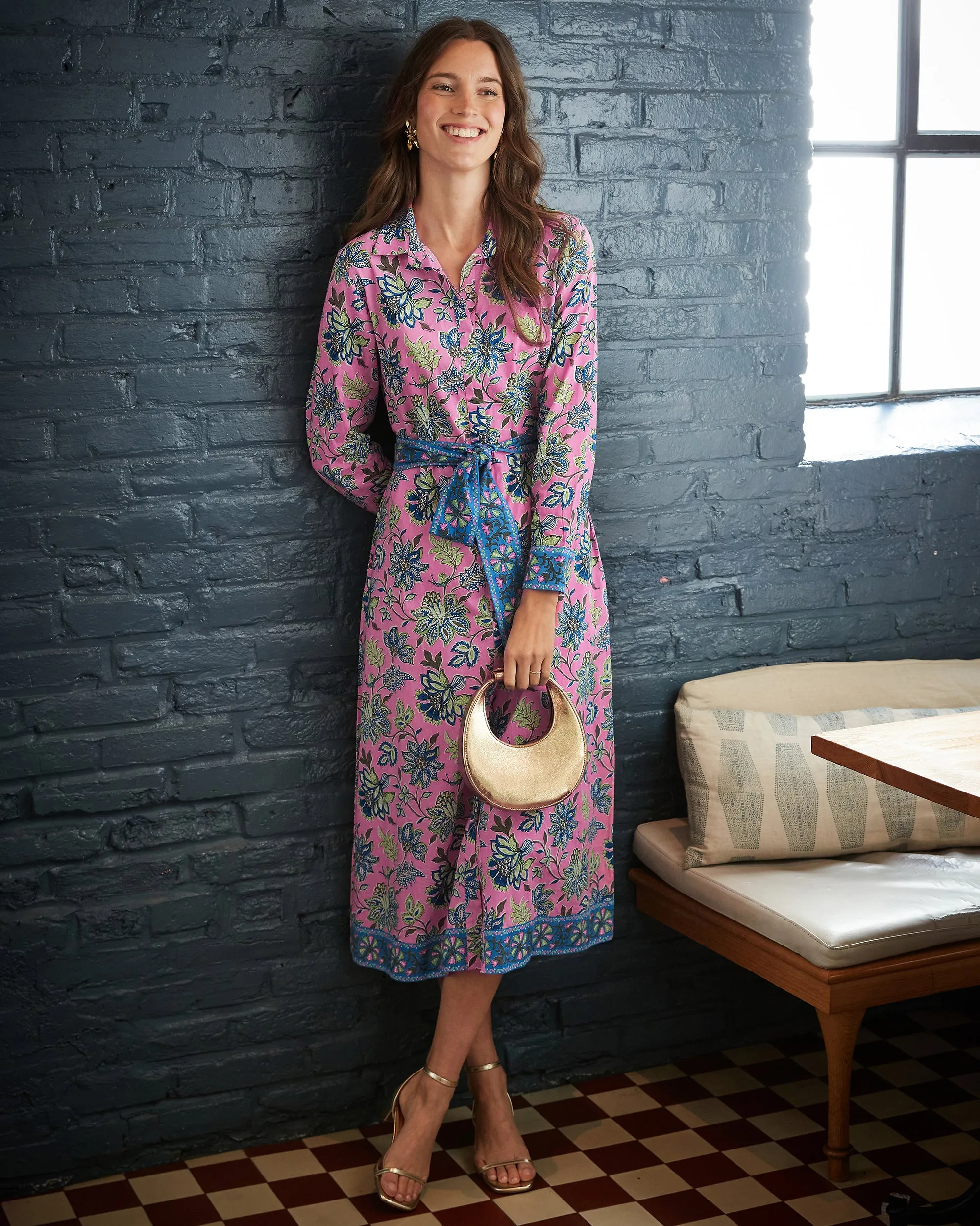 Gardenscape - Monaco Dress - Pink Palace sold by Printfresh product image thumbnail 4