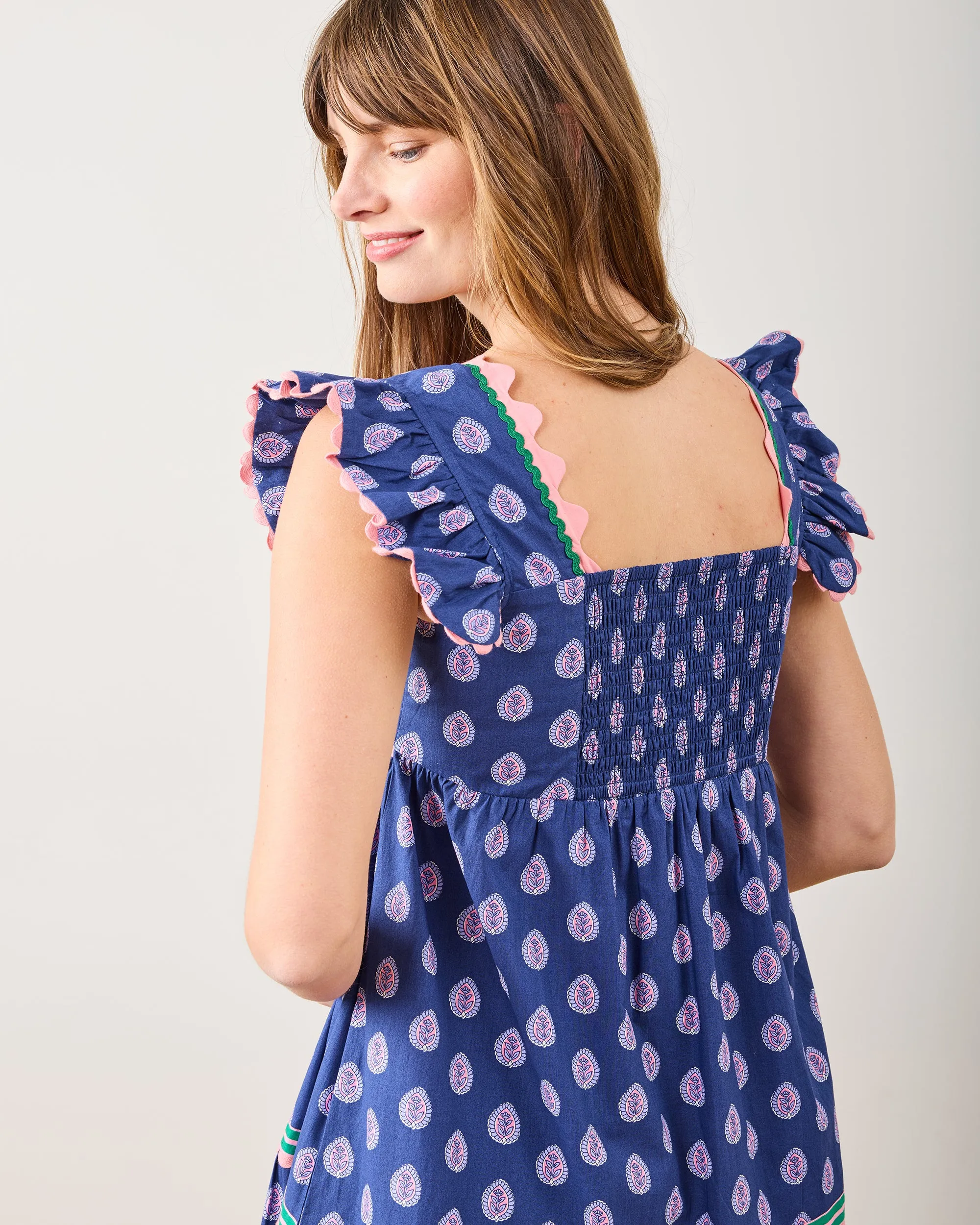 Glass Flower - Dunmore Dress - Navy sold by Printfresh product image thumbnail 4