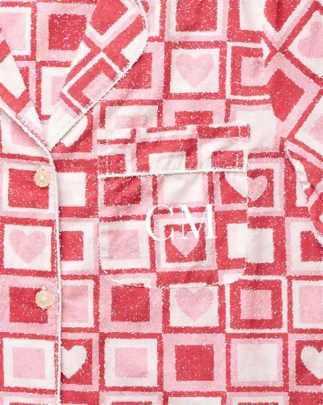 Be Mine - Long PJ Set - Retro Ruby sold by Printfresh