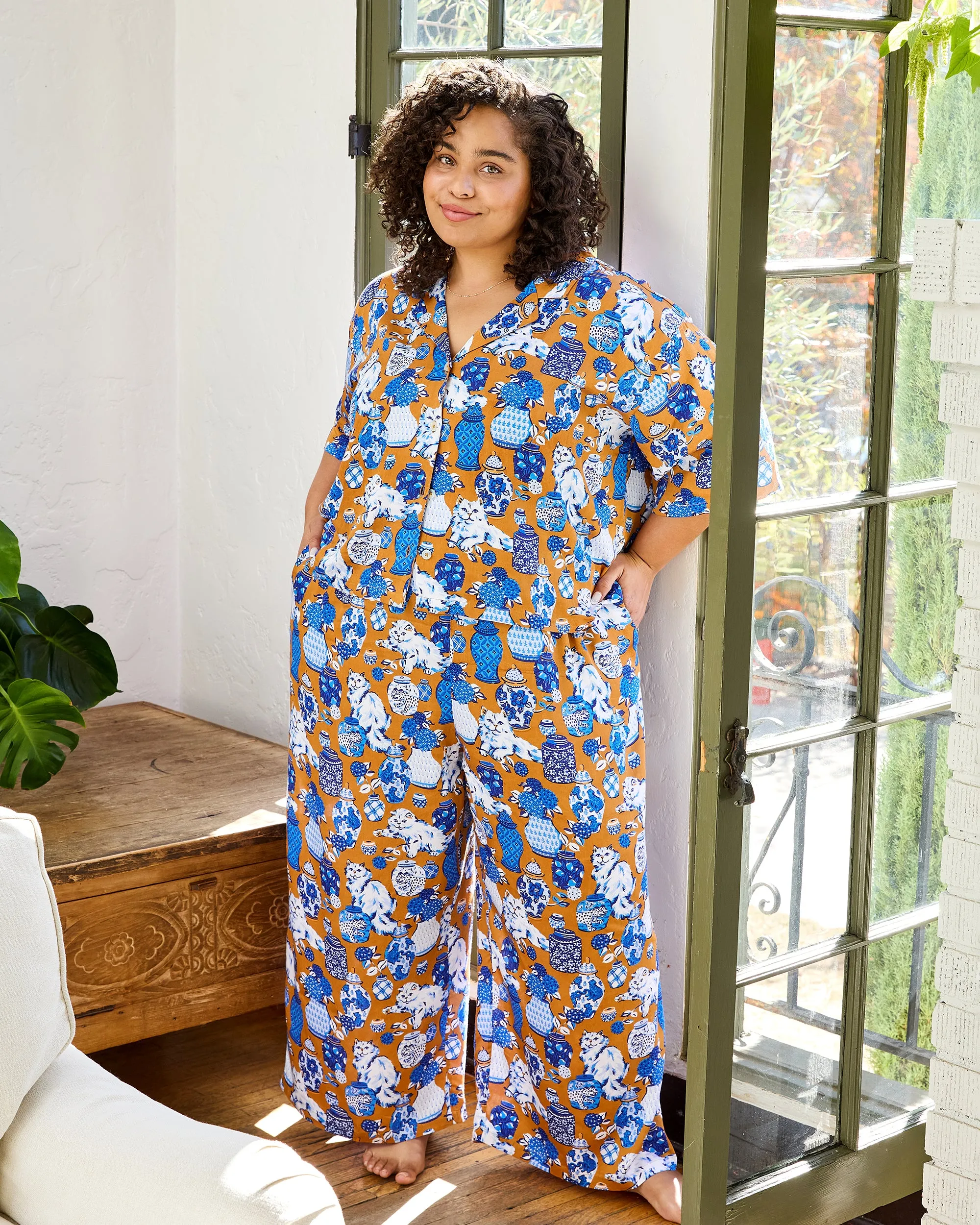 Fancy Cat - Tall Eco Satin Wildest Dreams Set - Tobacco sold by Printfresh product image thumbnail 2