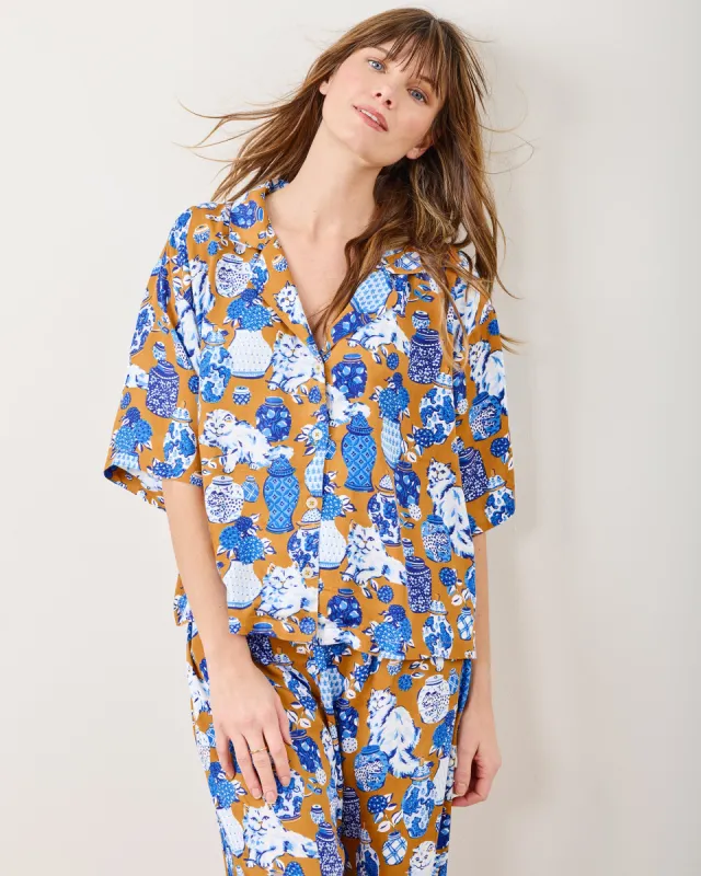 Fancy Cat - Tall Eco Satin Wildest Dreams Set - Tobacco sold by Printfresh