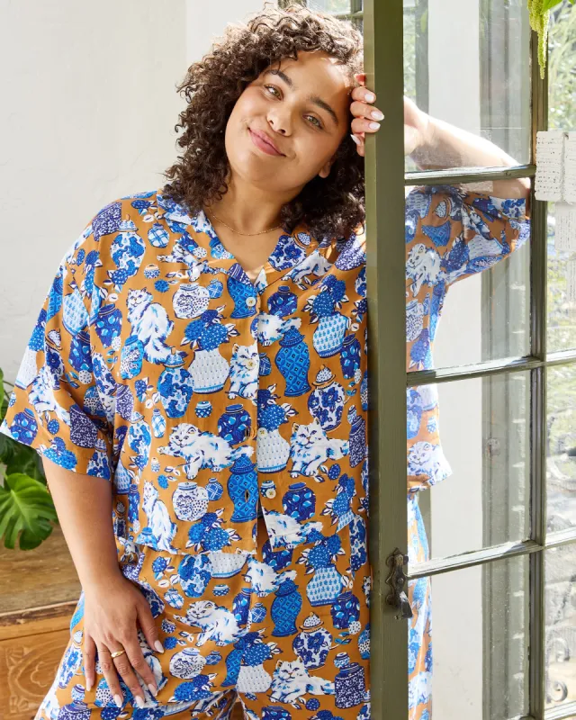 Fancy Cat - Eco Satin Wildest Dreams Set - Tobacco sold by Printfresh