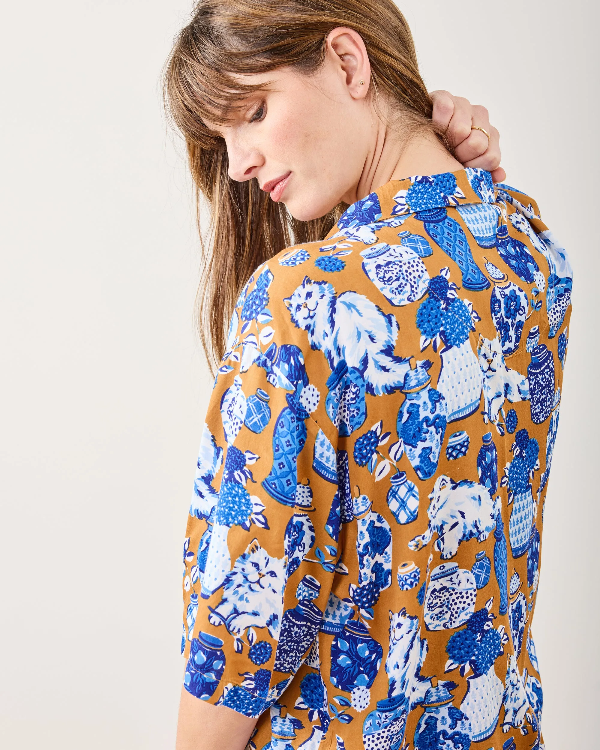 Fancy Cat - Eco Satin Wildest Dreams Set - Tobacco sold by Printfresh product image thumbnail 3