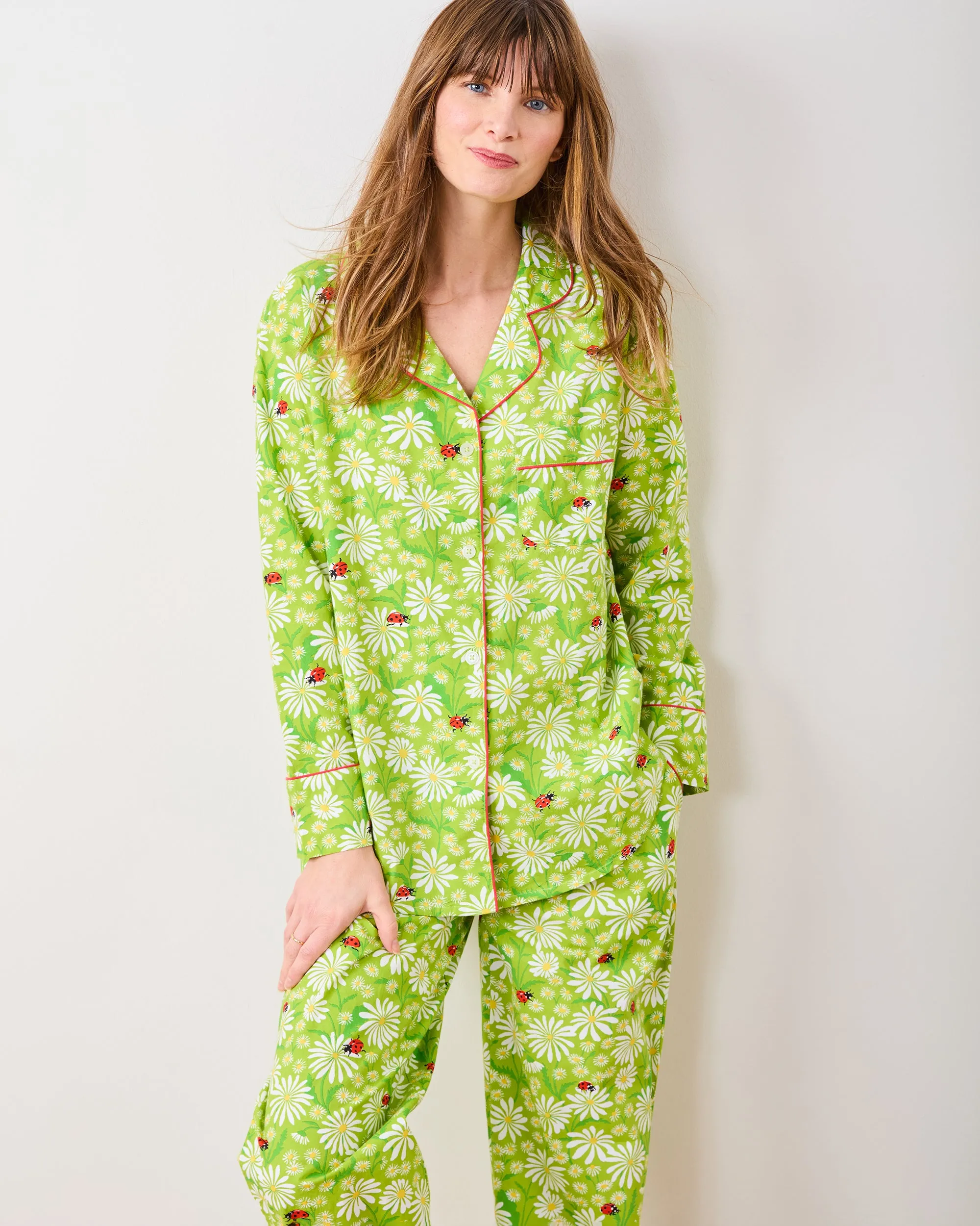 Lucky Daisy - Long PJ Set - Lime Twist sold by Printfresh product image thumbnail 4