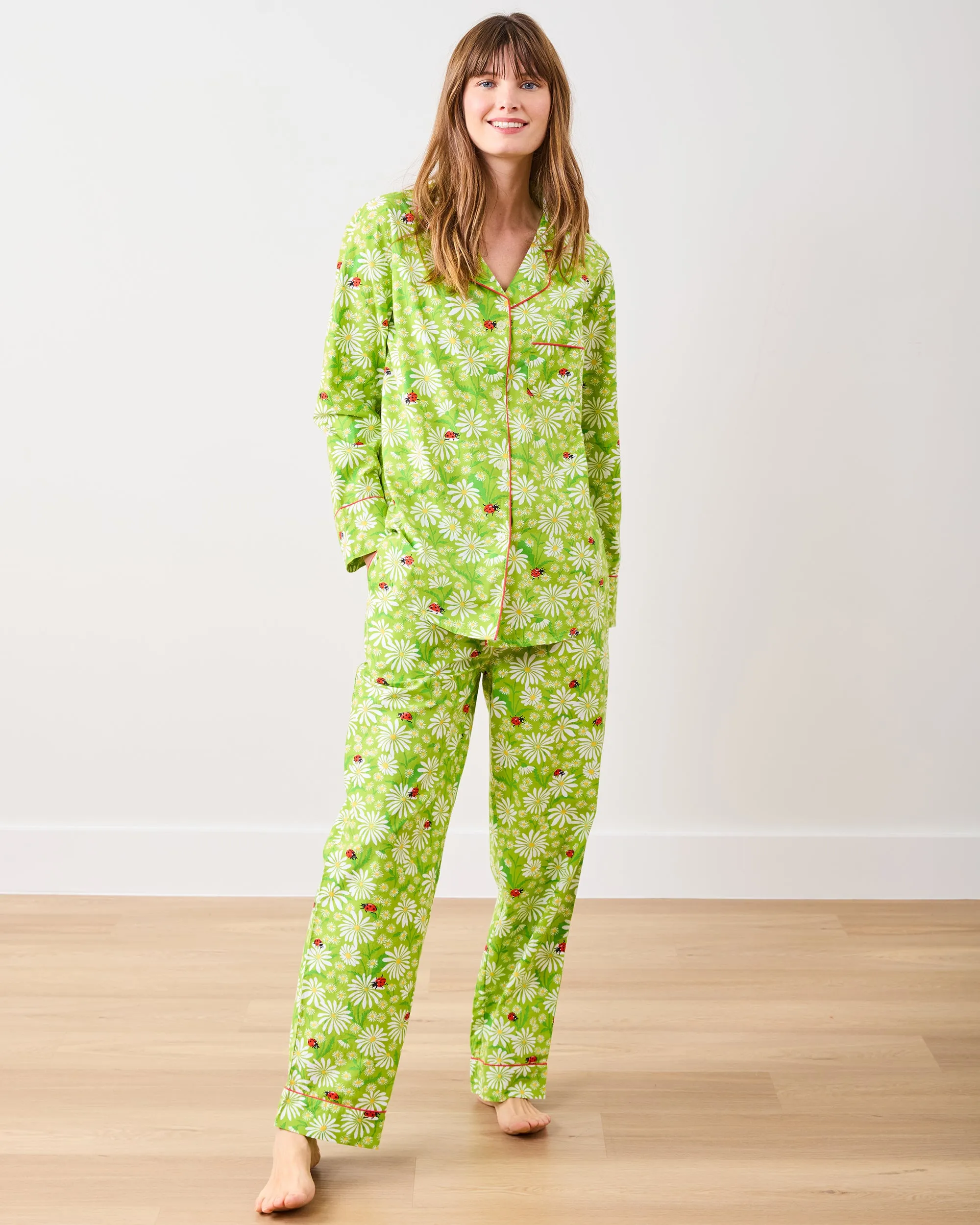 Lucky Daisy - Long PJ Set - Lime Twist sold by Printfresh product image thumbnail 5