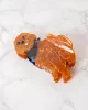 Brown - Hand Painted Golden Doodle Claw Hair Clip - Solar Eclipse sold by Printfresh