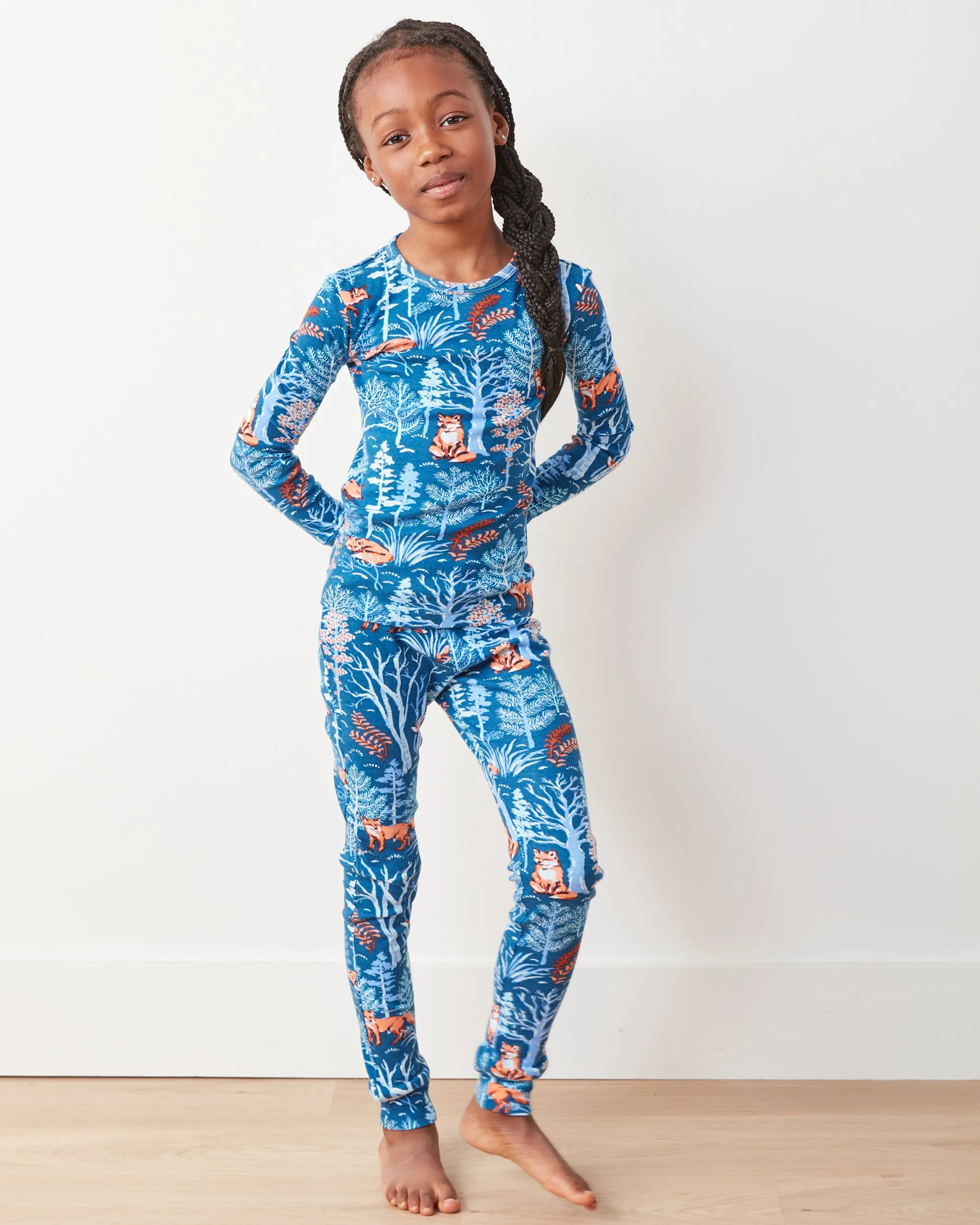Fox & Folklore - Kids PJ Set - Indigo sold by Printfresh product image thumbnail 4