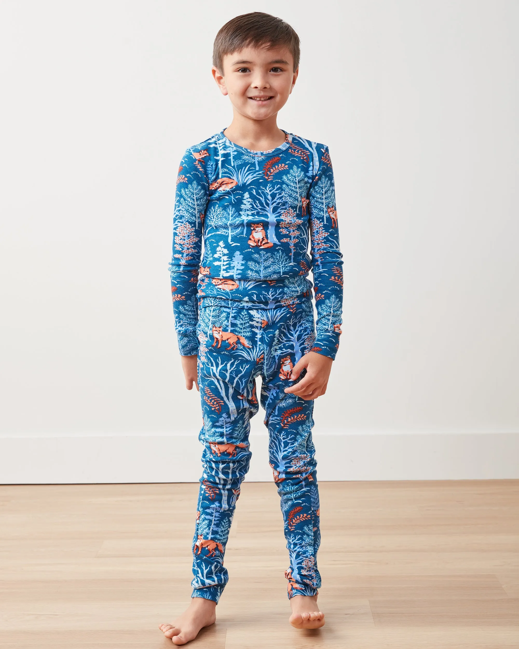 Fox & Folklore - Kids PJ Set - Indigo sold by Printfresh product image thumbnail 2