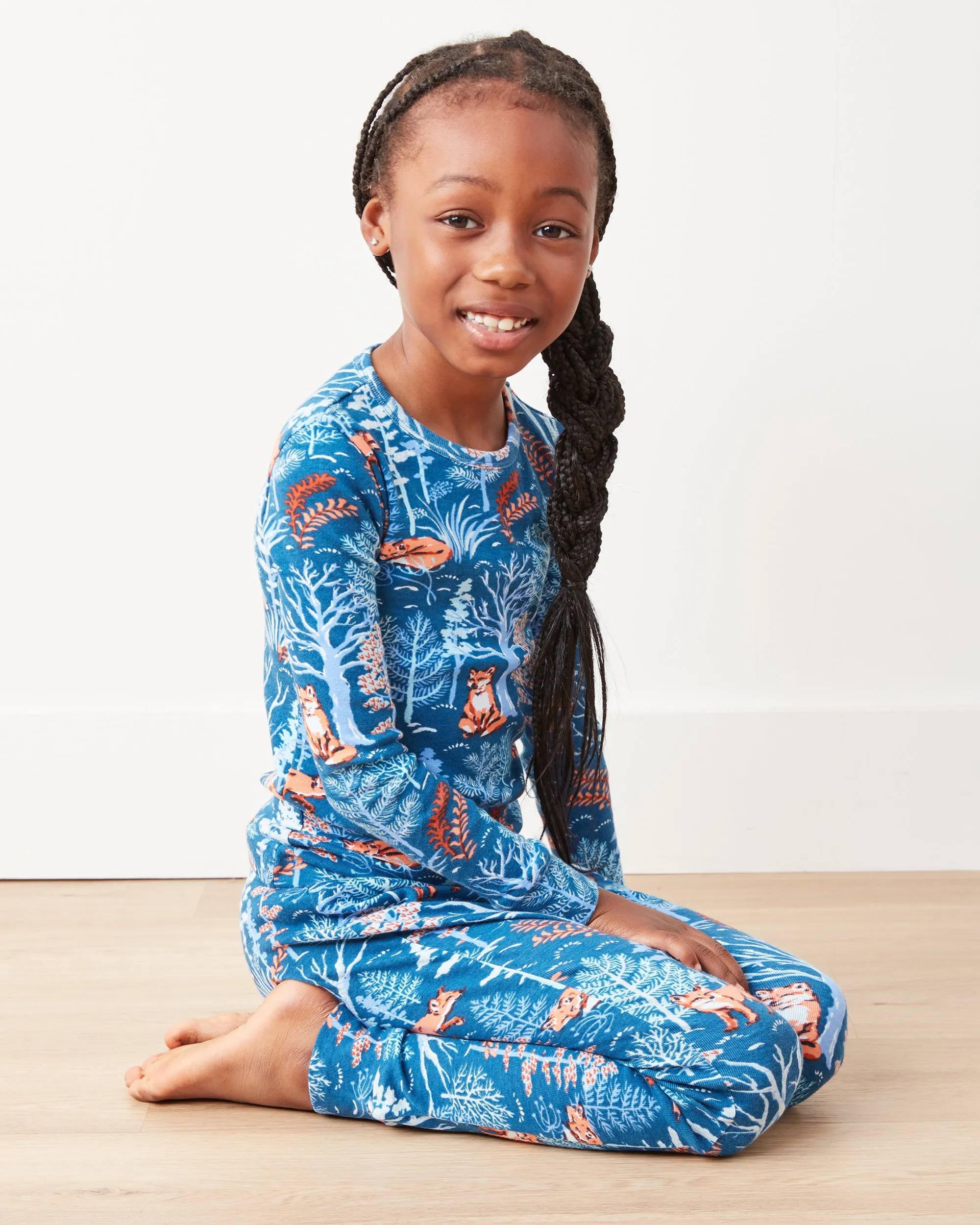 Fox & Folklore - Kids PJ Set - Indigo sold by Printfresh product image thumbnail 5