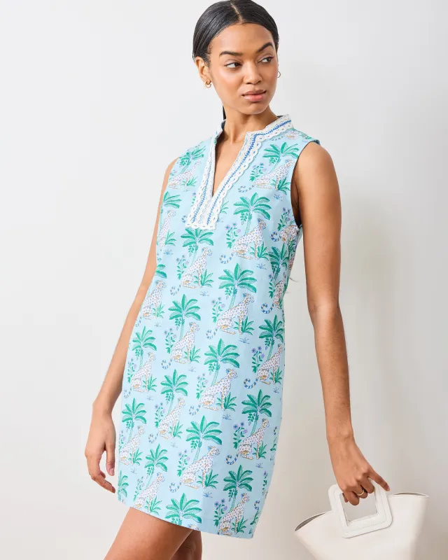 Leopard Mirage - Ocean View Shift - Oasis Sky made by Printfresh