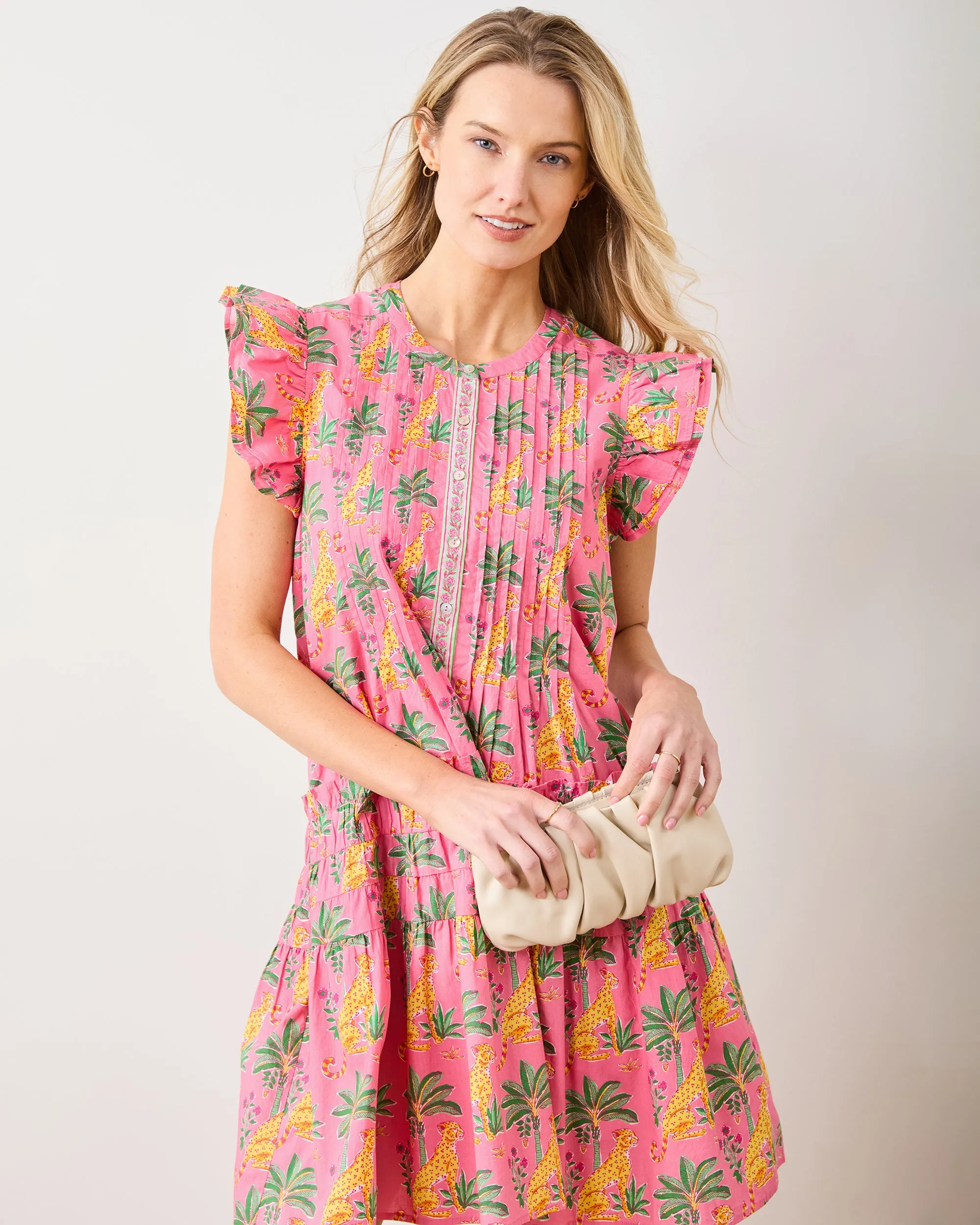 Leopard Mirage - Katie Dress - Pink Palace sold by Printfresh product image thumbnail 5