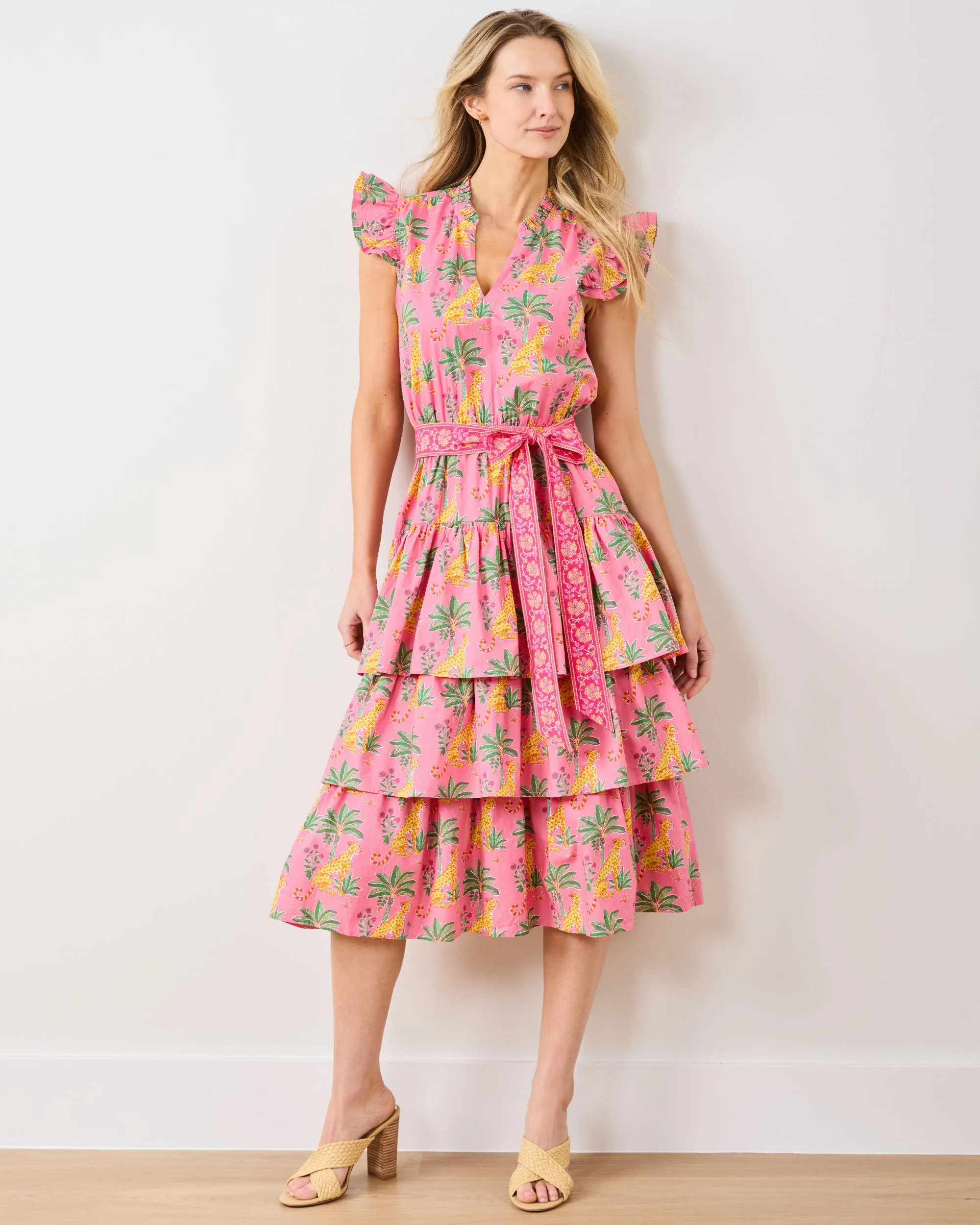 Leopard Mirage - At Ease Dress - Pink Palace sold by Printfresh product image thumbnail 3