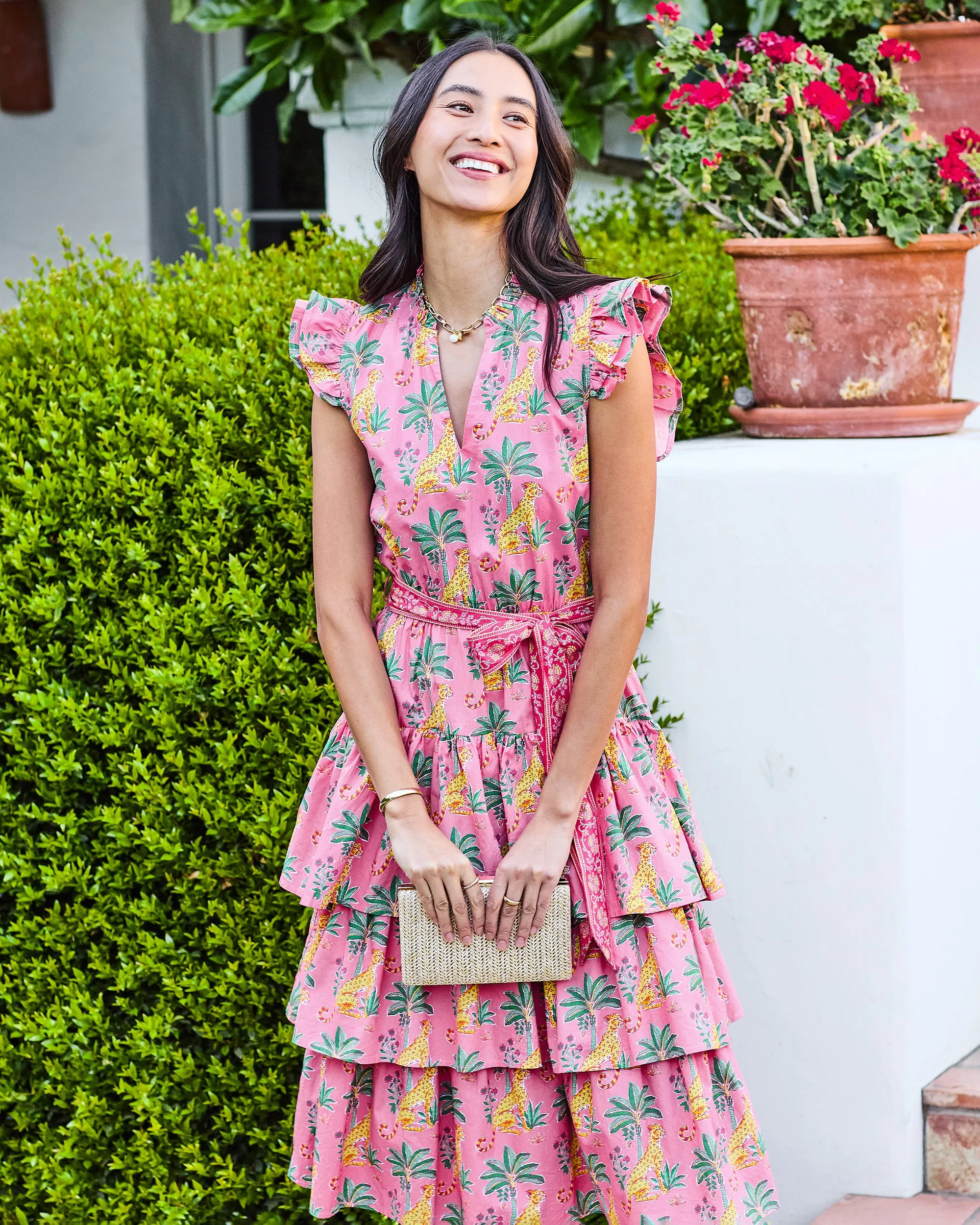 Leopard Mirage - At Ease Dress - Pink Palace sold by Printfresh