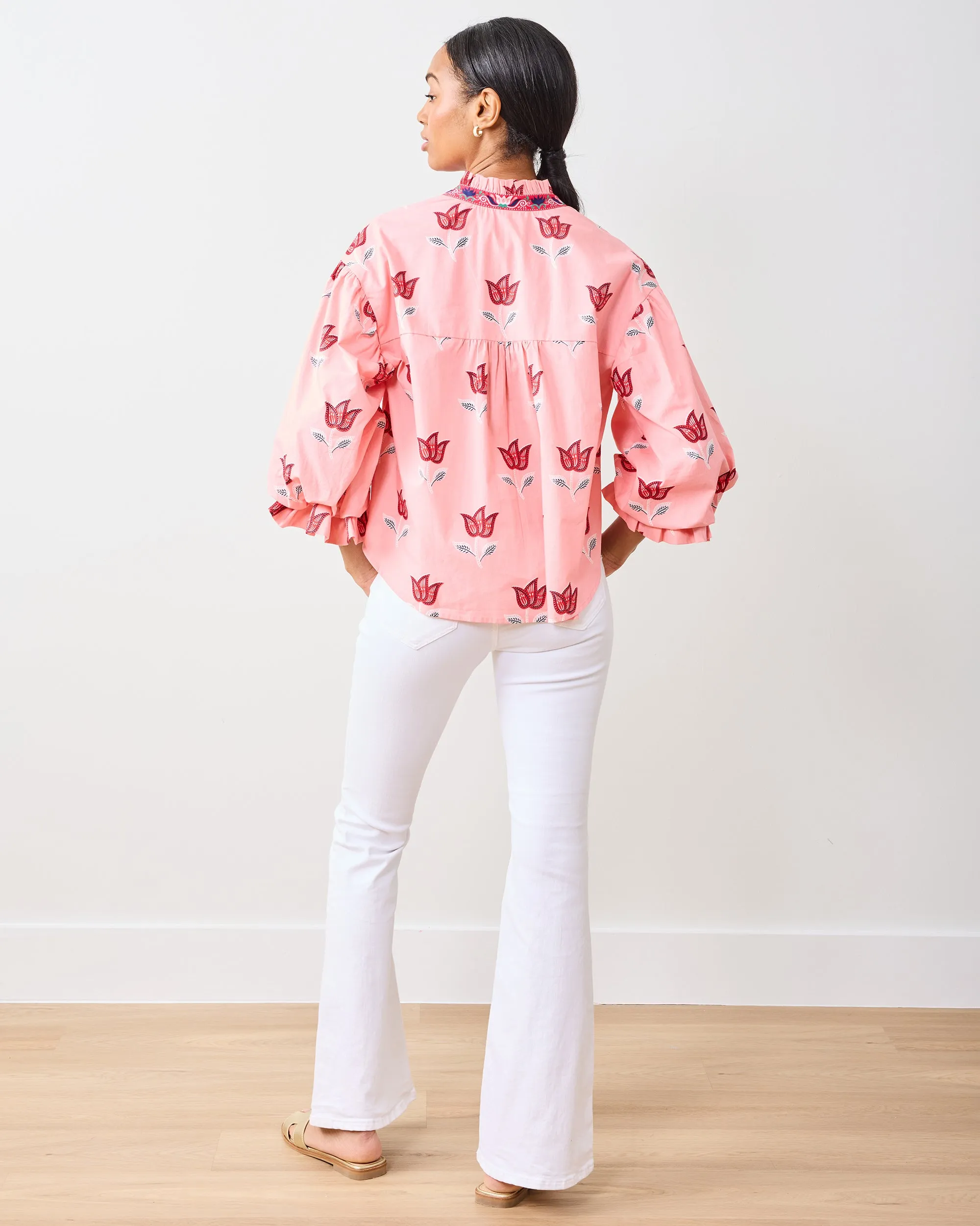 Tulip Bloom - Rosalita Blouse - French Pink sold by Printfresh product image thumbnail 5