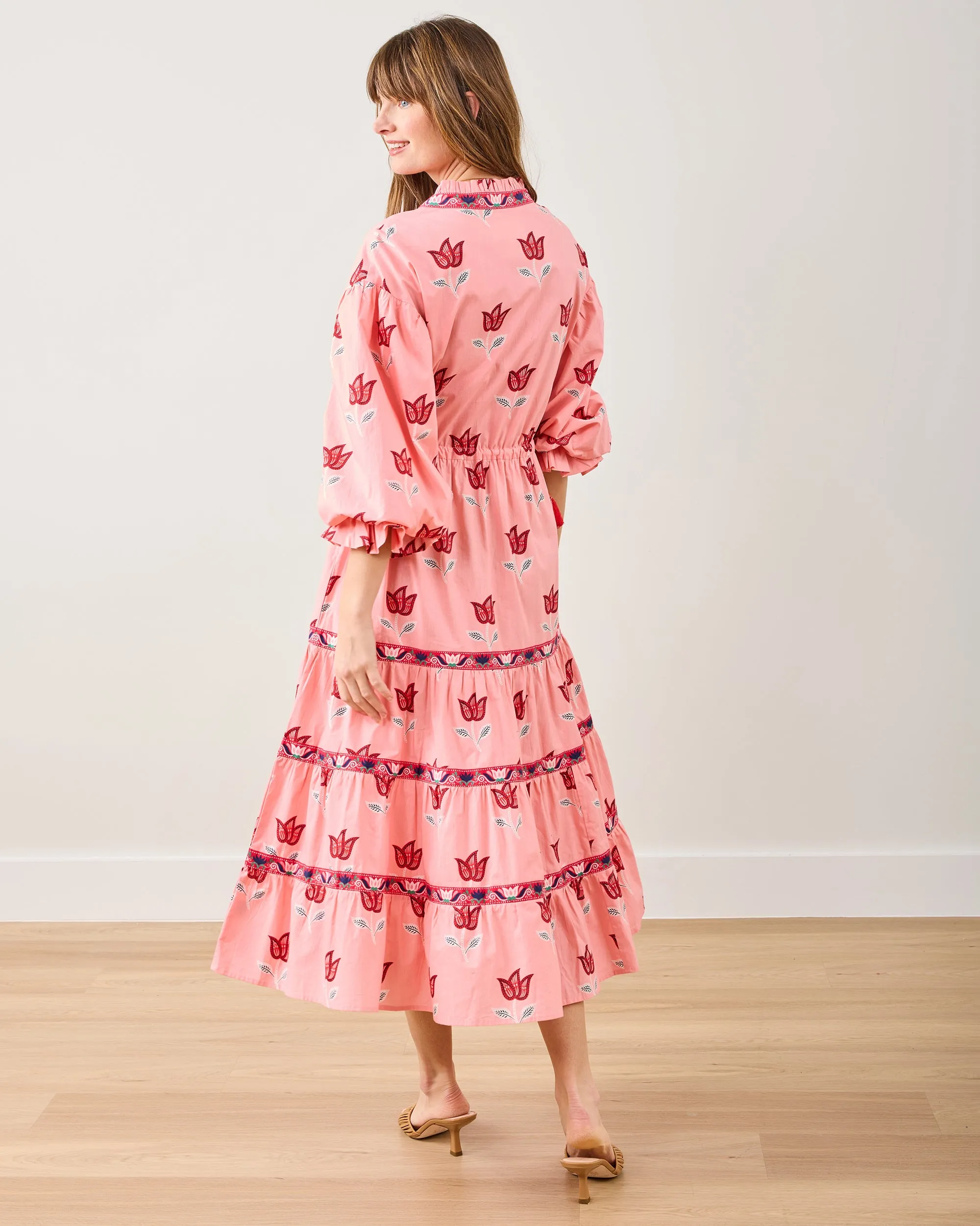 Tulip Bloom - Coconut Café Dress - French Pink sold by Printfresh product image thumbnail 4