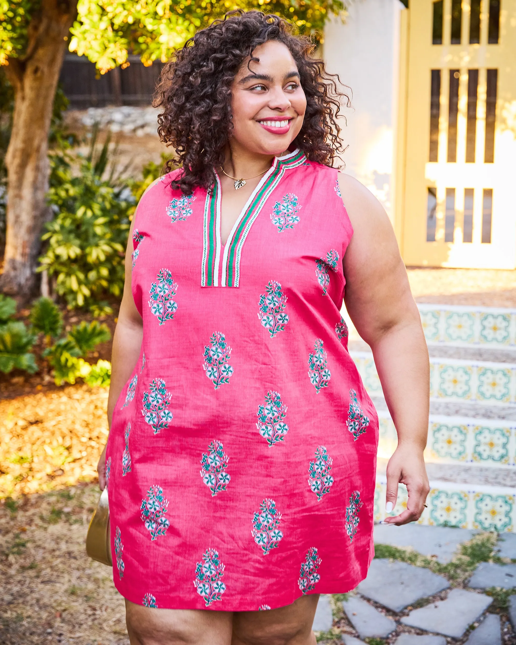 Bouquet Blossoms - Ocean View Shift - Hot Pink sold by Printfresh product image thumbnail 2