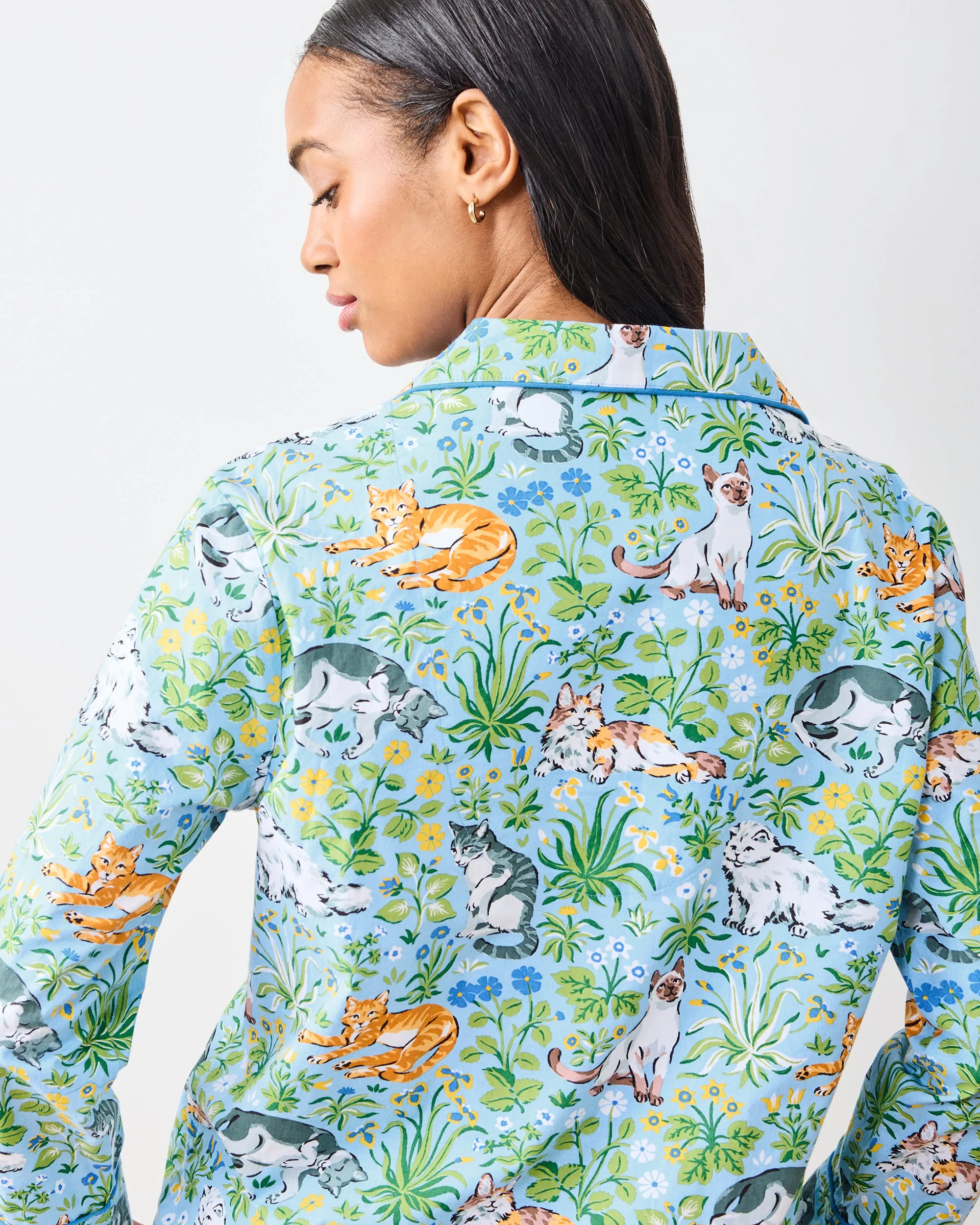 Must Love Cats - Tall Long PJ Set - Cornflower sold by Printfresh product image thumbnail 3