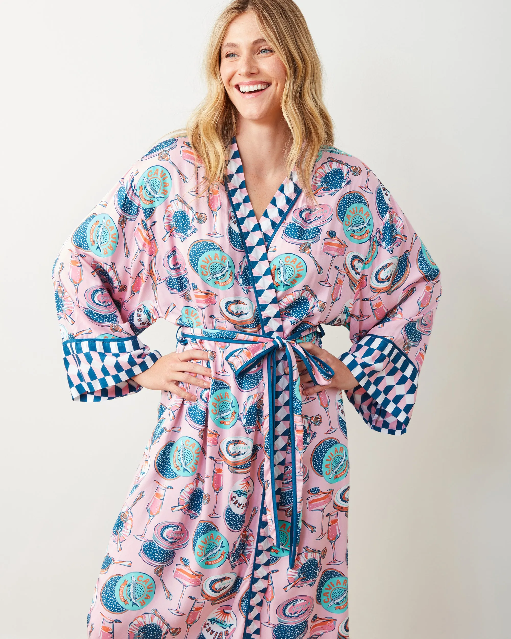 Champagne & Caviar - Eco Satin Wildest Dreams & Robe Set - Blush sold by Printfresh product image thumbnail 3