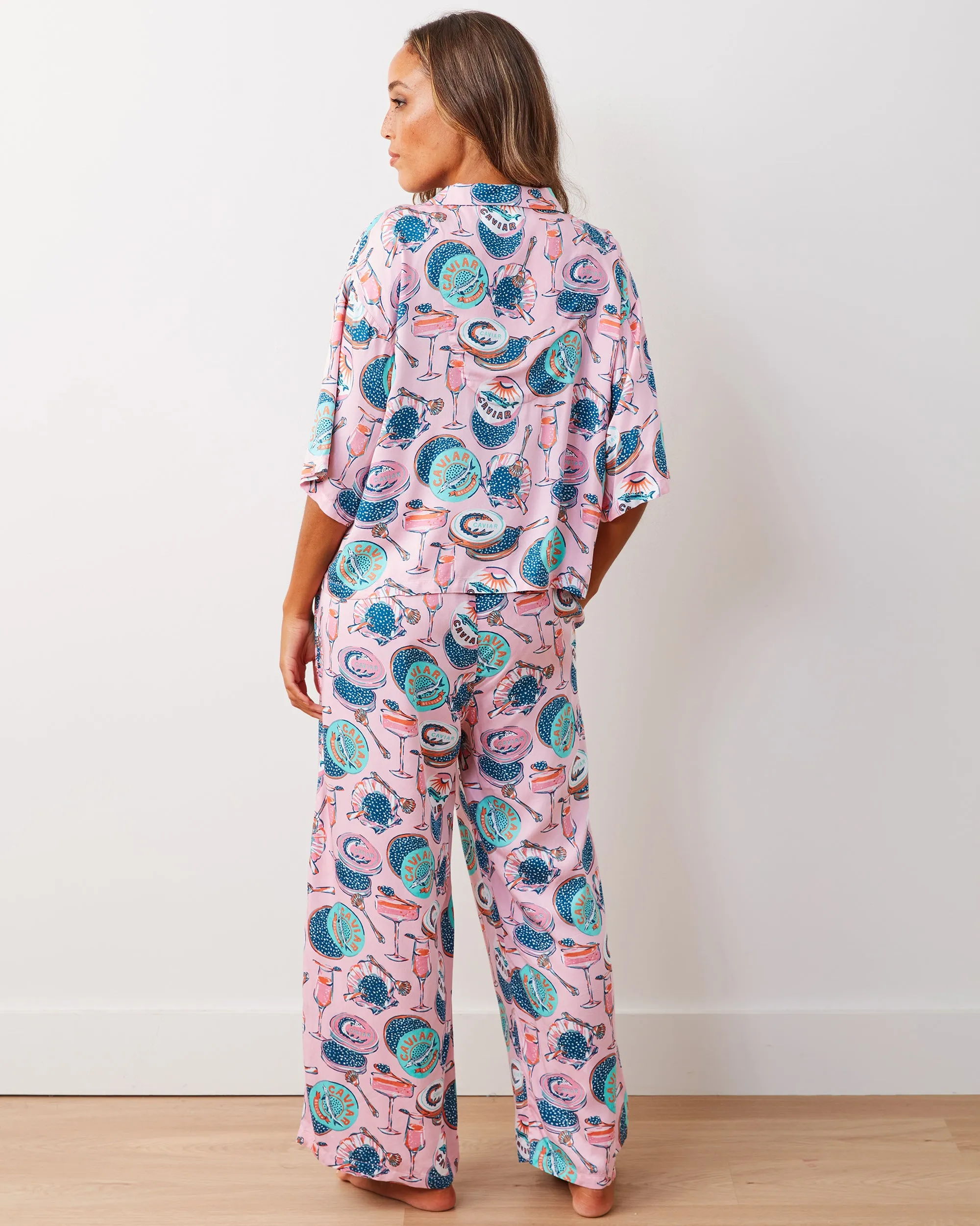 Champagne & Caviar - Eco Satin Wildest Dreams & Robe Set - Blush sold by Printfresh product image thumbnail 4