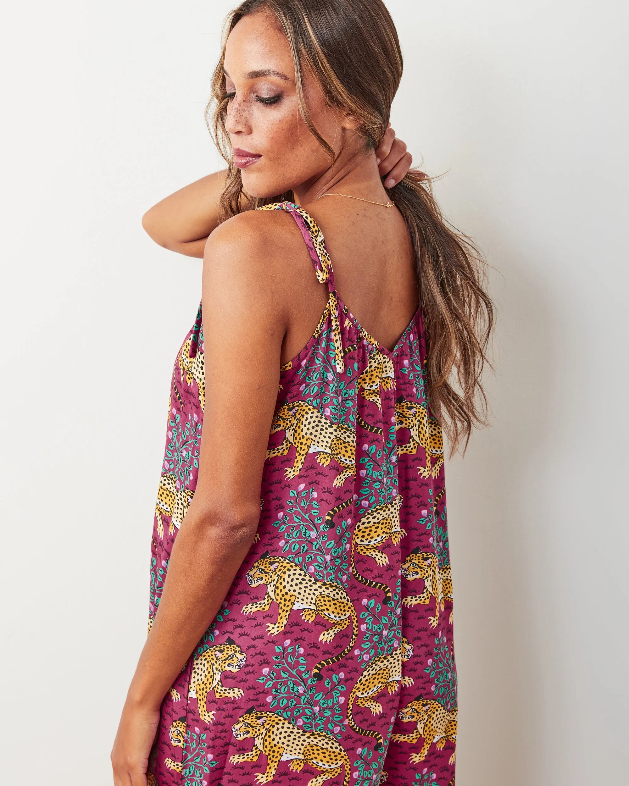 Bagheera - Eco Satin Jaipur Jumpsuit - Wine sold by Printfresh product image thumbnail 3