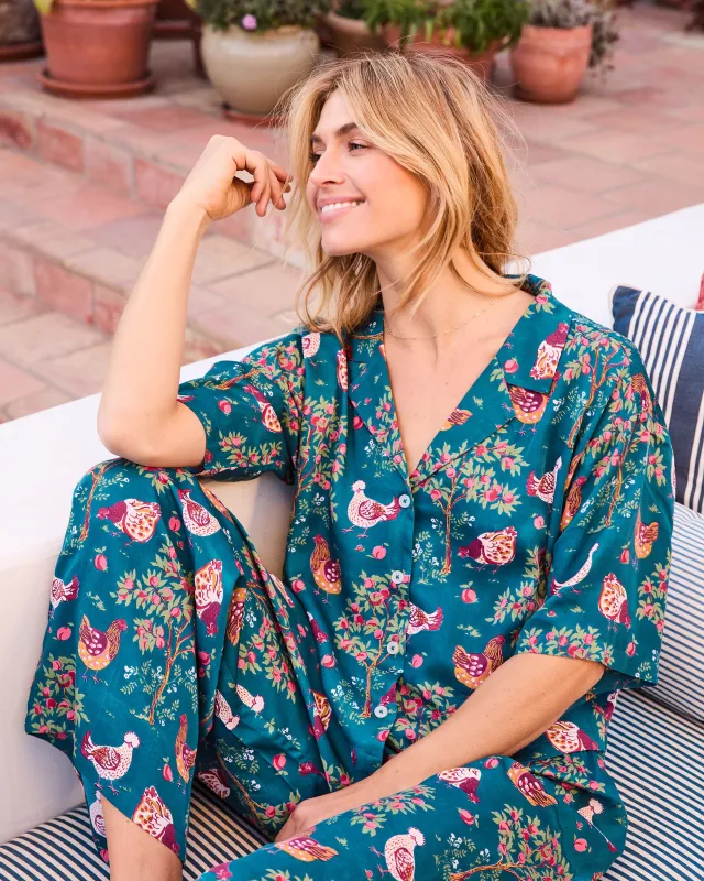 Hen House - Eco Satin Wildest Dreams Set - Navy sold by Printfresh