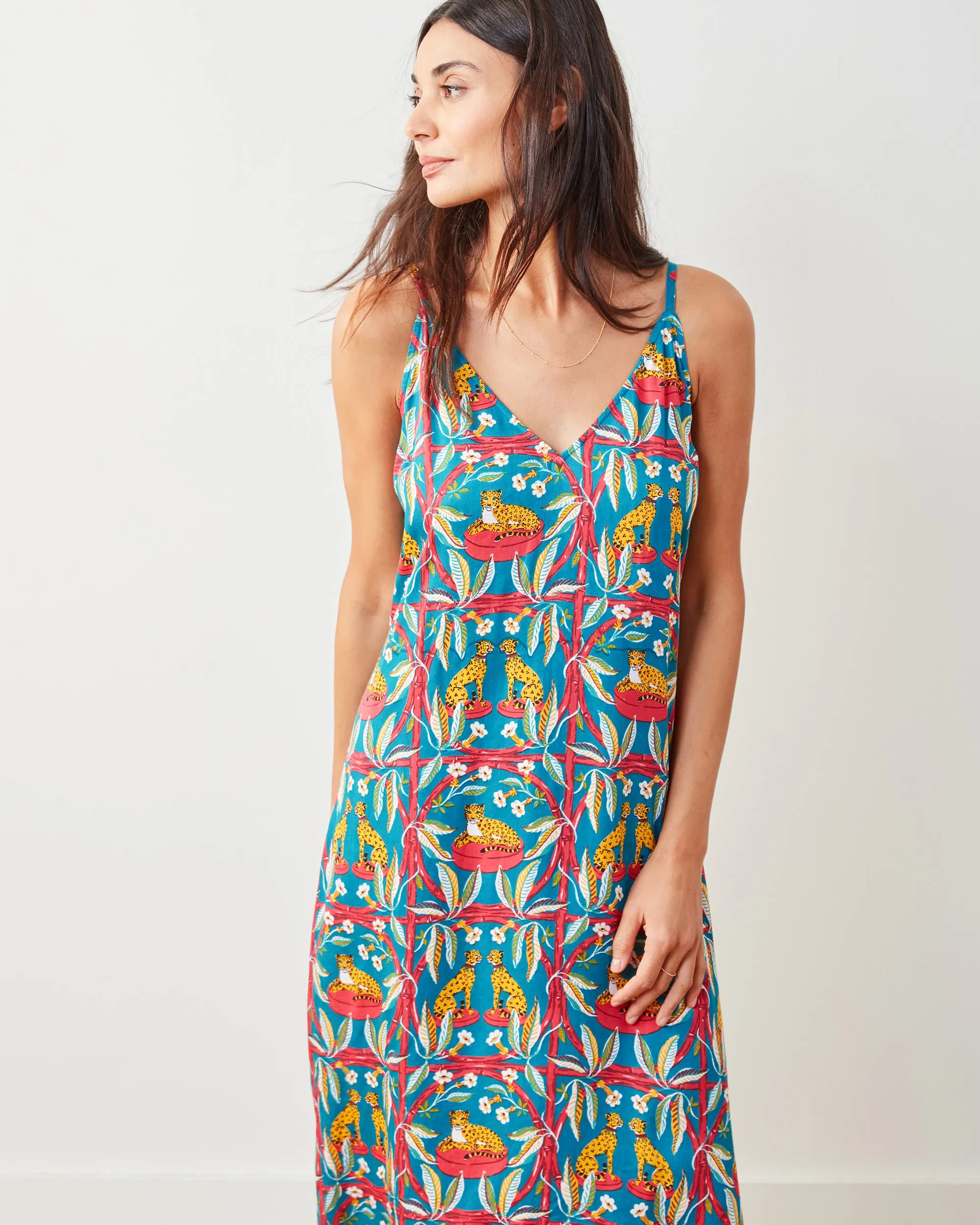 Royal Cheetah - Eco Satin Chic To Sleep Nightie - Ruby Jade sold by Printfresh product image thumbnail 5