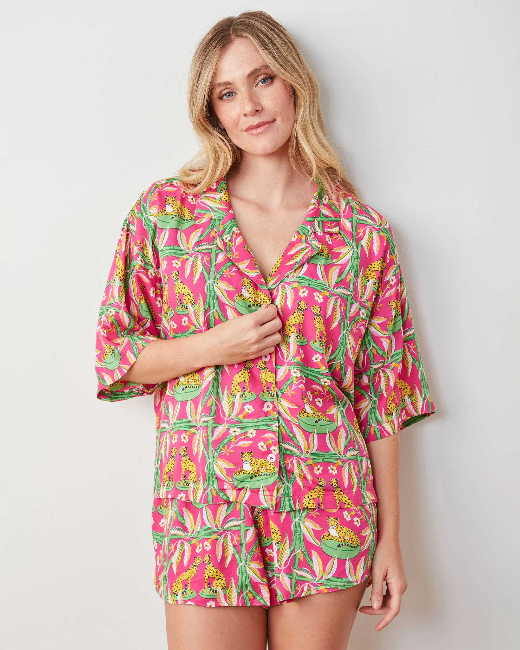 Royal Cheetah - Eco Satin Sweet Dreams Set - Pink Palace sold by Printfresh product image thumbnail 2