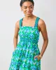 Geo Floral - Coastal Dress - Green Juice sold by Printfresh