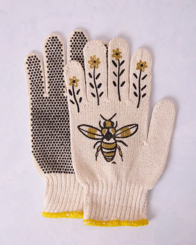Bee - Garden Gloves - My Little Belleville sold by Printfresh