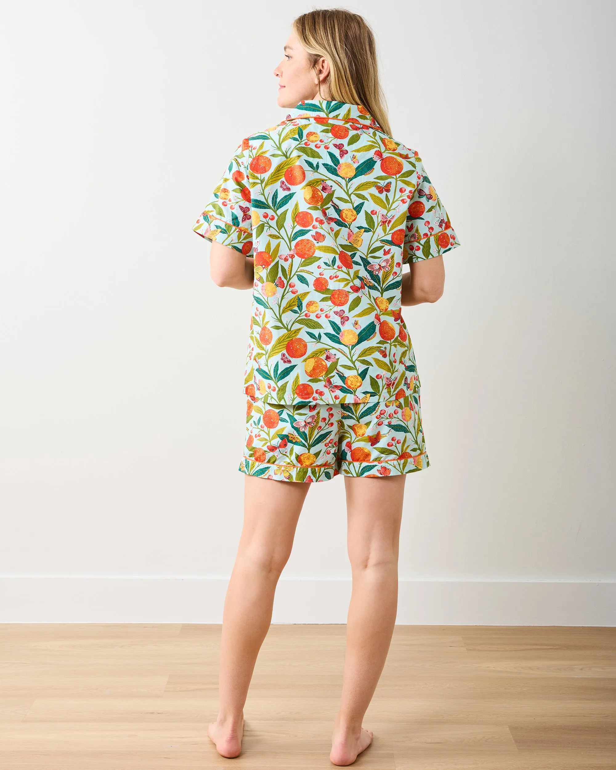 Sweet Bee & Butterfly Groove - Short PJ Set Bundle - Cream & Soft Blue sold by Printfresh product image thumbnail 5