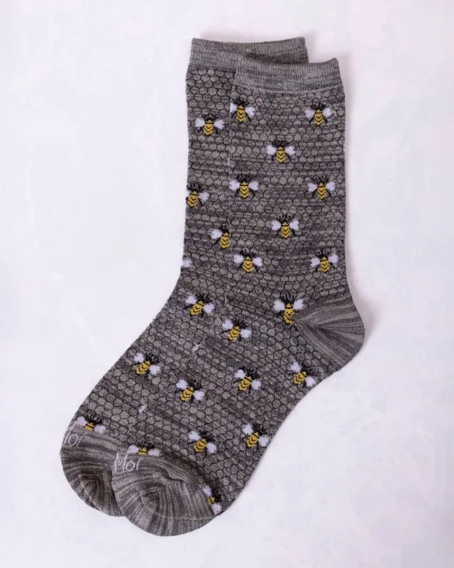 Honey Bee - Bamboo Blend Crew Socks - Infinity Classics International Inc sold by Printfresh