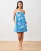 Tea Party - Cami Nightgown - Soft Cobalt sold by Printfresh