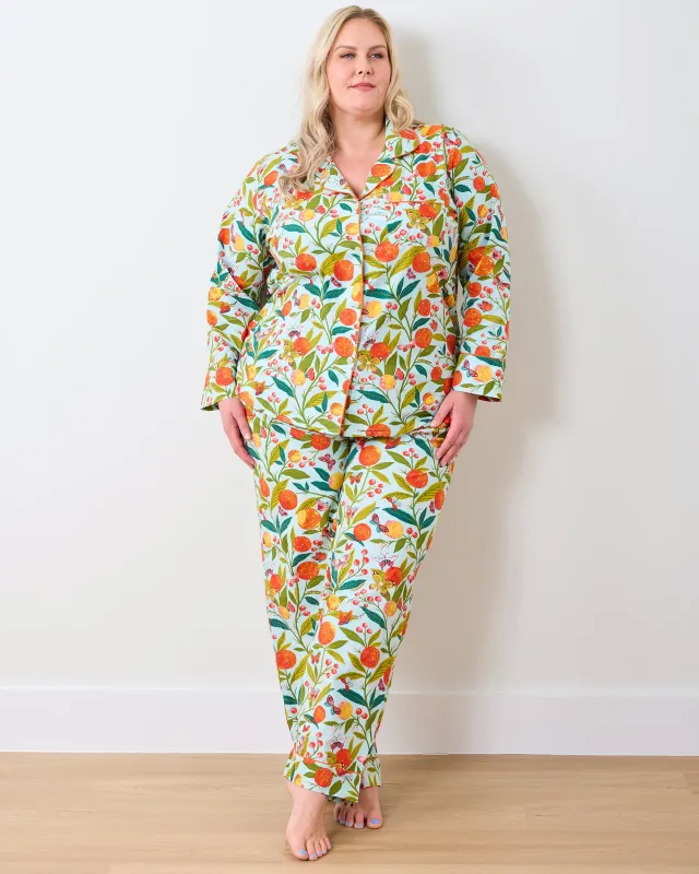 Butterfly Grove - Tall Long PJ Set - Soft Blue sold by Printfresh